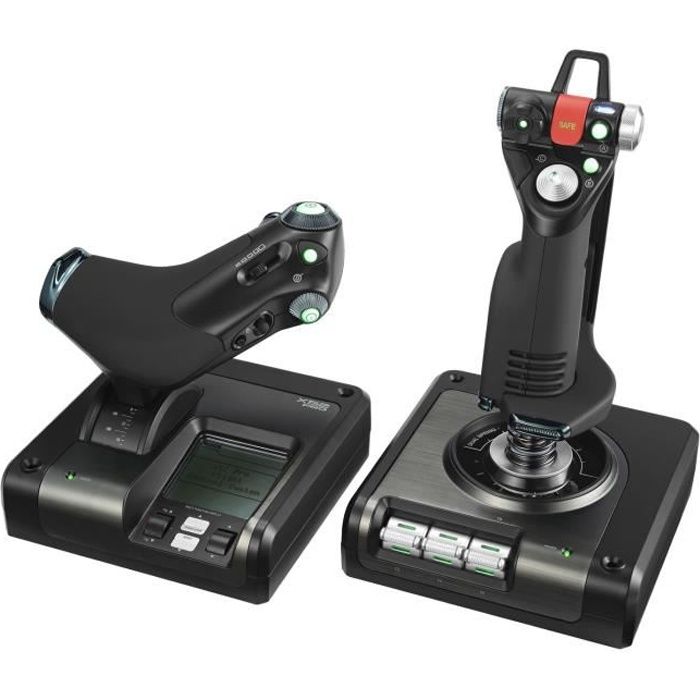 Logitech X52 Professional H.O.T.A.S. - Joystick et accélérateur - filaire - pour PC