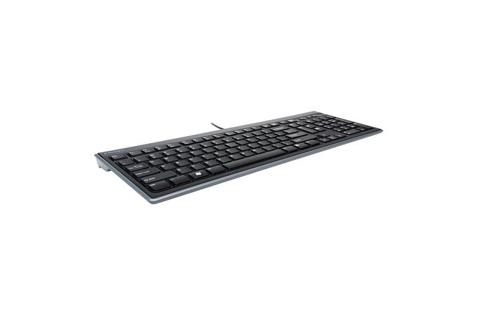 Clavier Kensington Advance Fit AZERTY Noir Noir mat Français AZERTY
