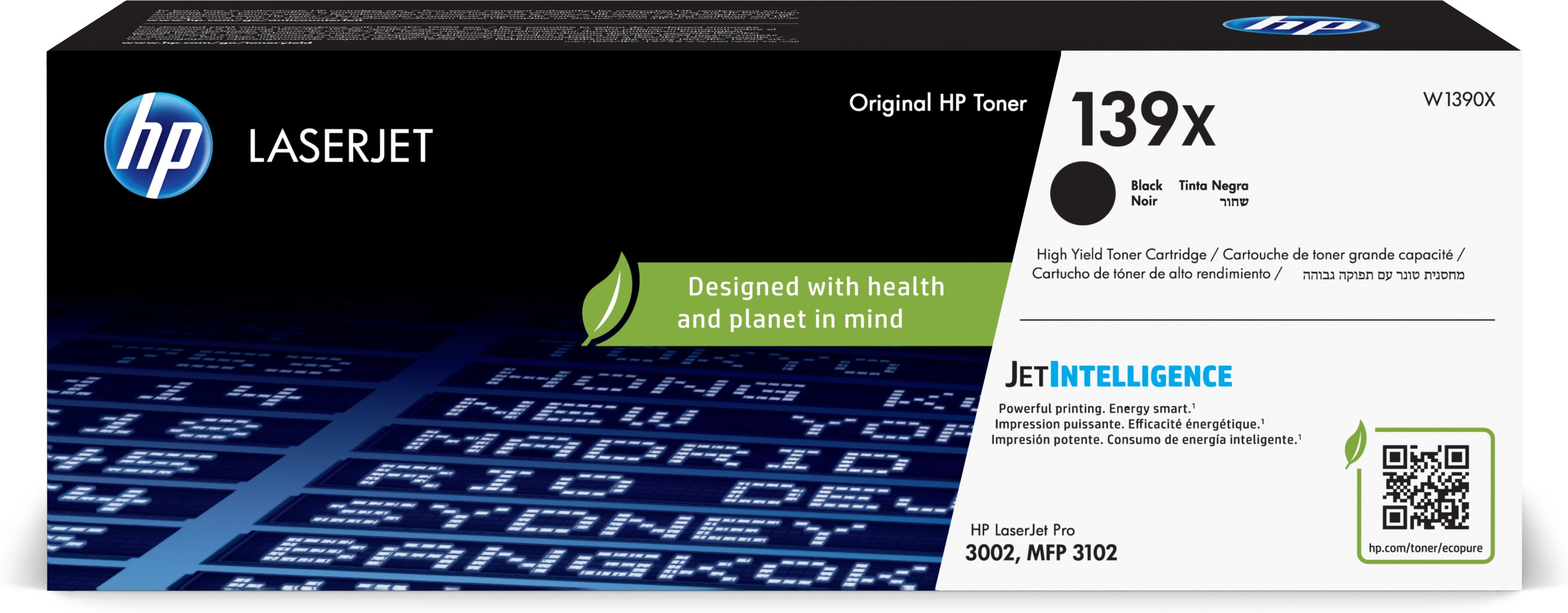 Toner HP W1390X Noir