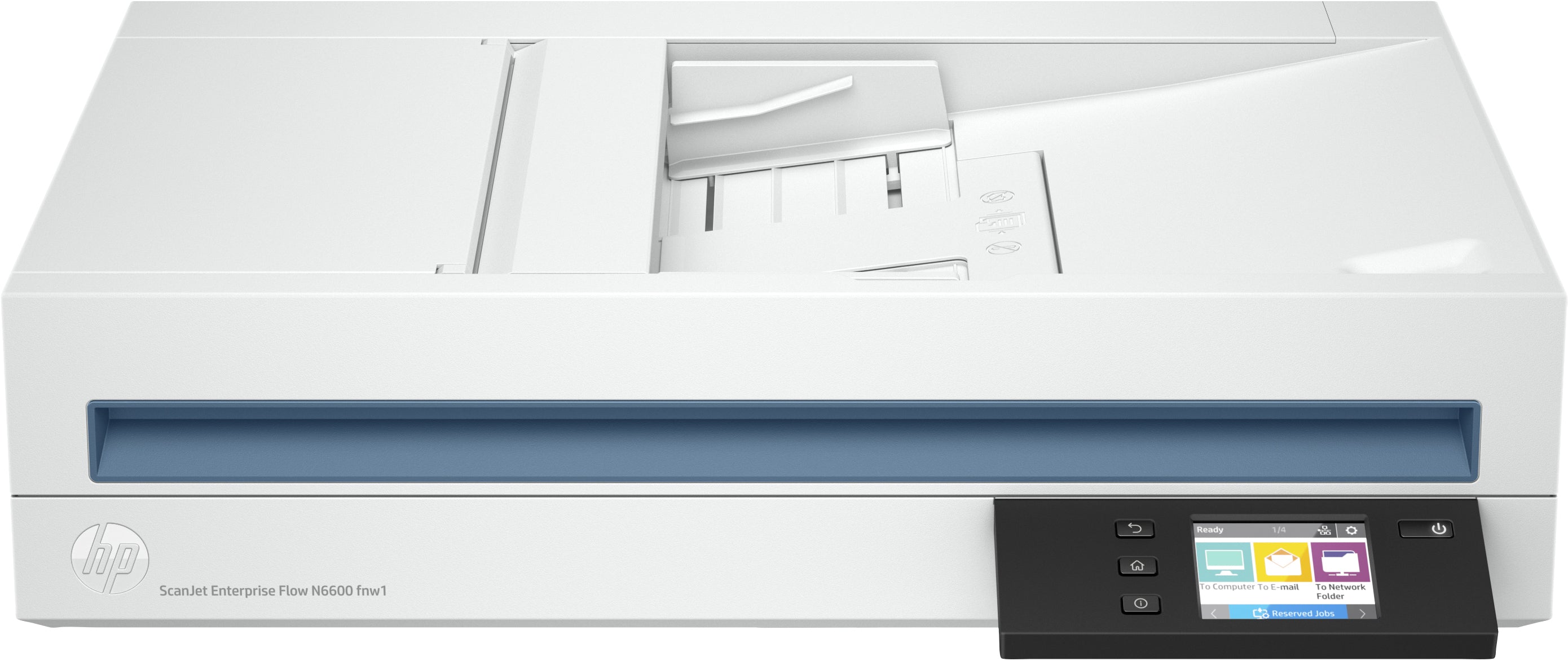 HP ScanJet Enterprise Flow N6600 fnw1 - Scanner de documents - Capteur d'images de contact (CIS) - Recto-verso - A4/Legal - 600 dpi x 600 dpi - jusqu'à 50 ppm (mono) / jusqu'à 50 ppm (couleur) - Chargeur automatique de documents (100 feuilles) - jusqu'à 8