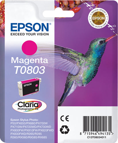 Cartouche d'encre originale Epson C13T08034011 Stylus Photo R360 Magenta