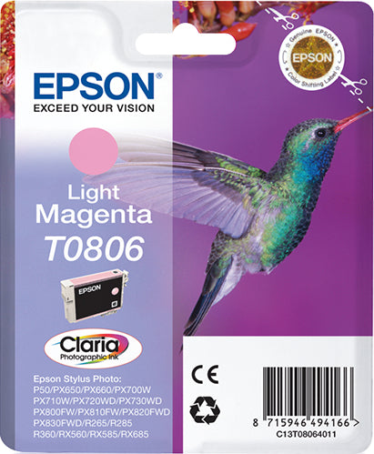 Cartouche d'encre originale Epson T0806 Magenta clair