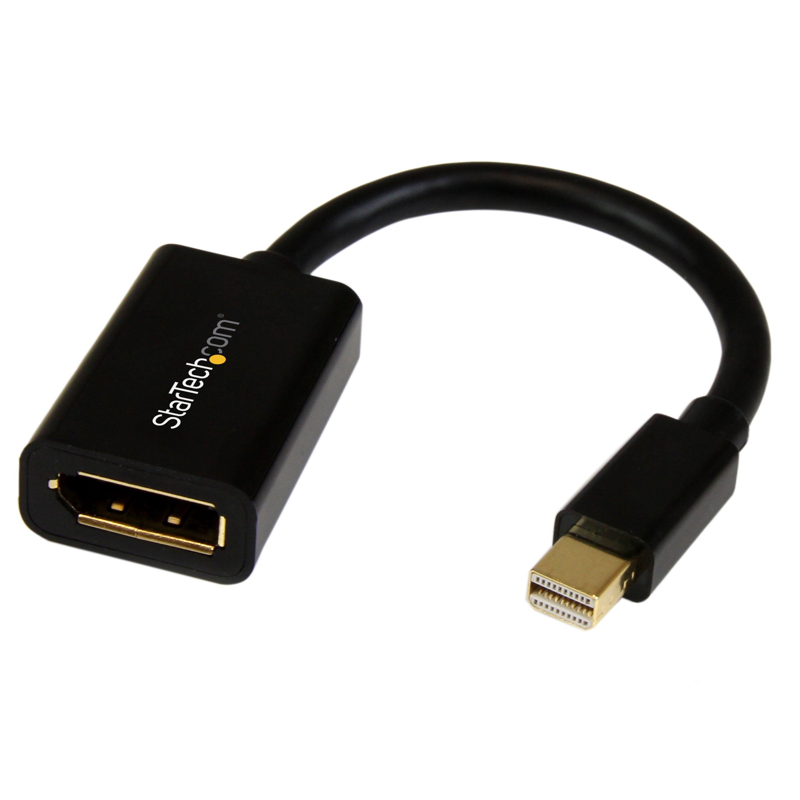 StarTech.com Adaptateur de câble vidéo Mini DisplayPort vers DisplayPort 6 pouces (MDP2DPMF6IN) - Câble DisplayPort - Mini DisplayPort (M) pour DisplayPort (F) - 15.2 cm - noir - pour P/N: CDP2DP141MB, CDP2DP146B, CDP2DPMM1MB, CDP2DPMM6B, DISPLPORT15L, DI