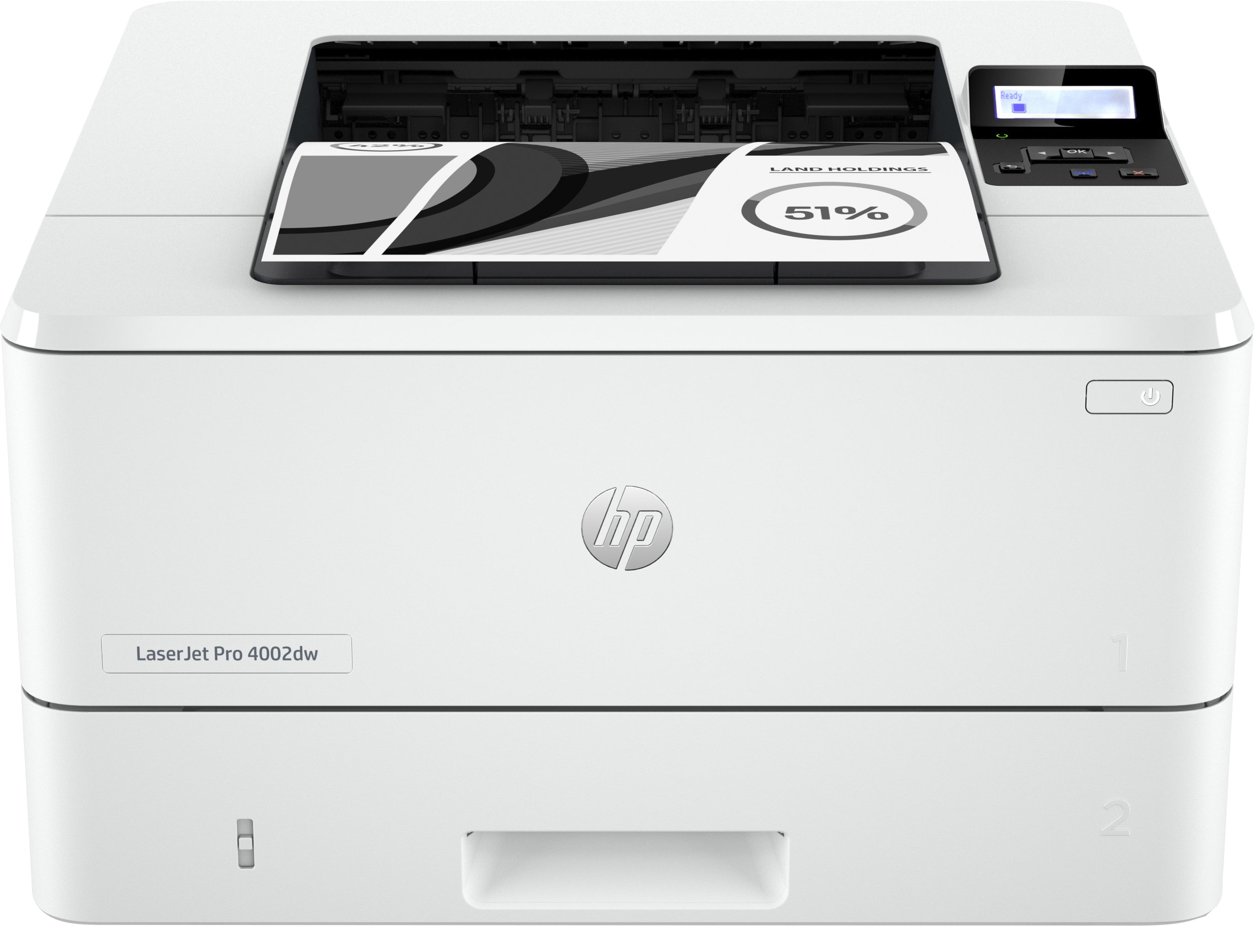 HP LaserJet Pro 4002dw - Imprimante - Noir et blanc - Recto-verso - laser - A4/Legal - 4 800 x 600 dpi - jusqu'à 40 ppm - capacité : 350 feuilles - USB 2.0, Gigabit LAN, Bluetooth, Wi-Fi(n)