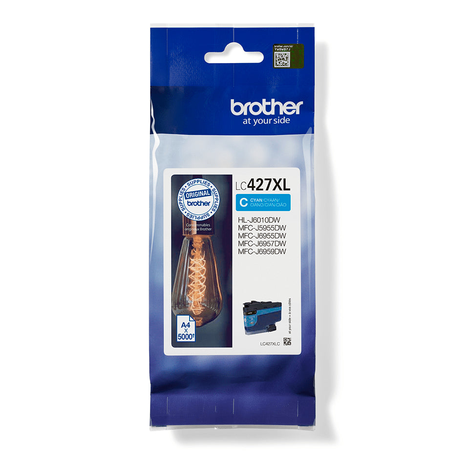 Cartouche d'encre originale Brother LC427XLC Cyan