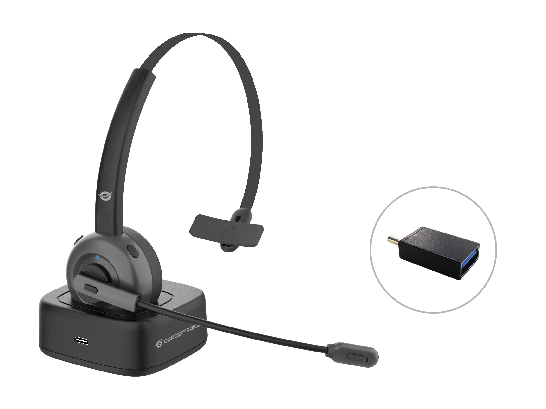 Casque Conceptronic POLONA03BD Noir