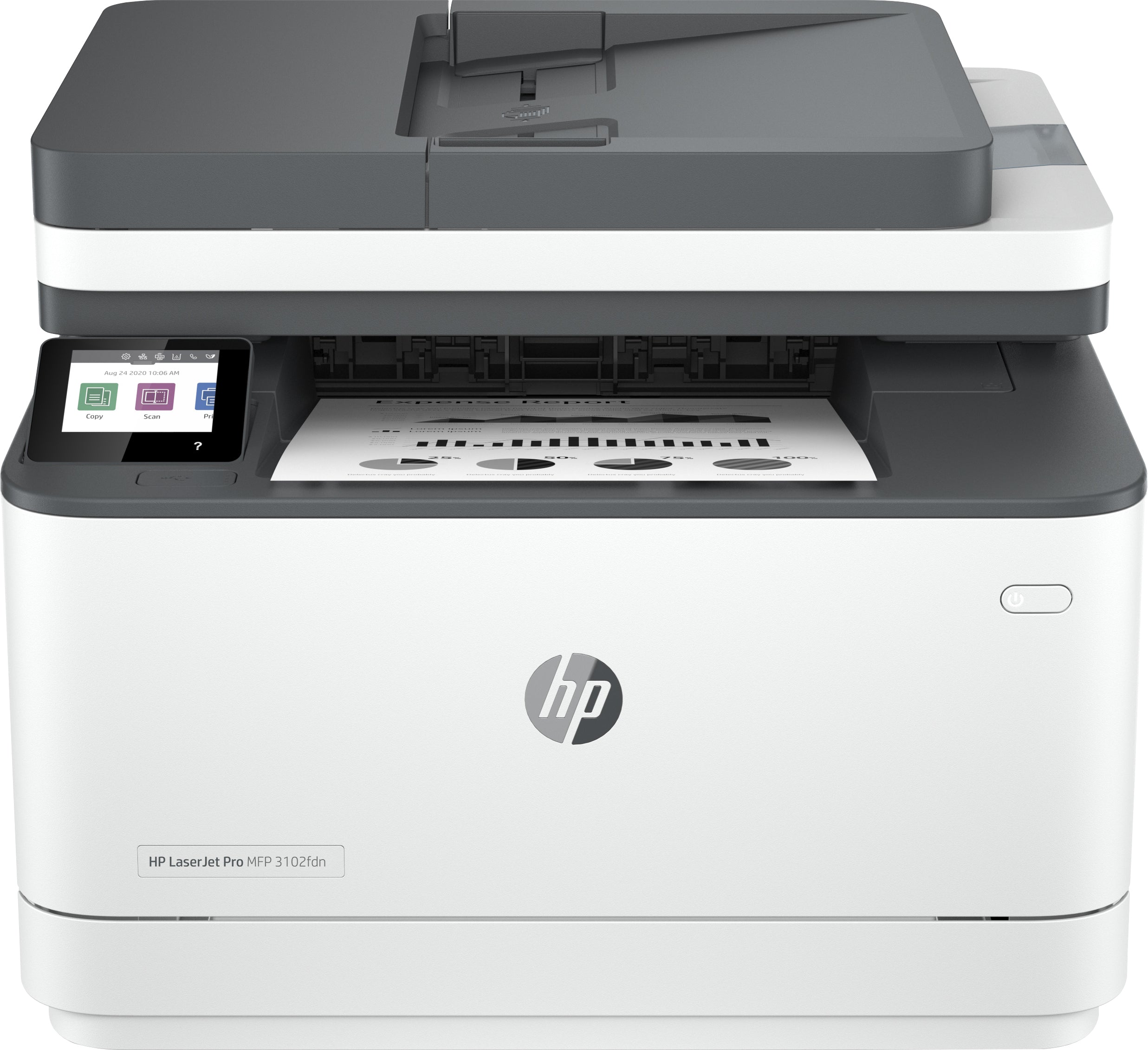 HP LaserJet Pro MFP 3102fdn - Imprimante multifonctions - Noir et blanc - laser - Legal (216 x 356 mm) (original) - A4/Legal (support) - jusqu'à 33 ppm (copie) - jusqu'à 33 ppm (impression) - 250 feuilles - 33.6 Kbits/s - USB 2.0, LAN