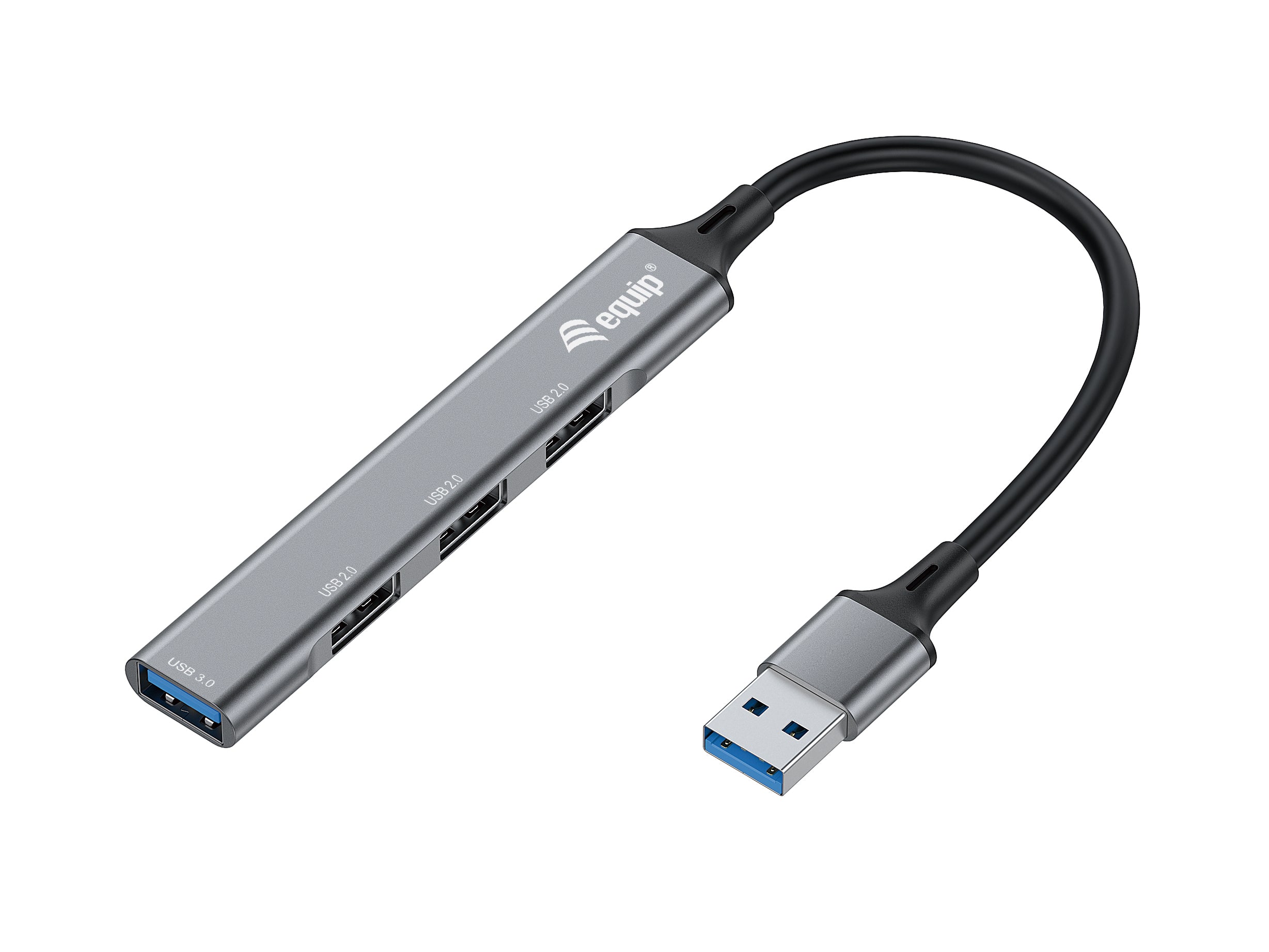 Hub USB 4 Ports Equip 12896007101 Aluminium