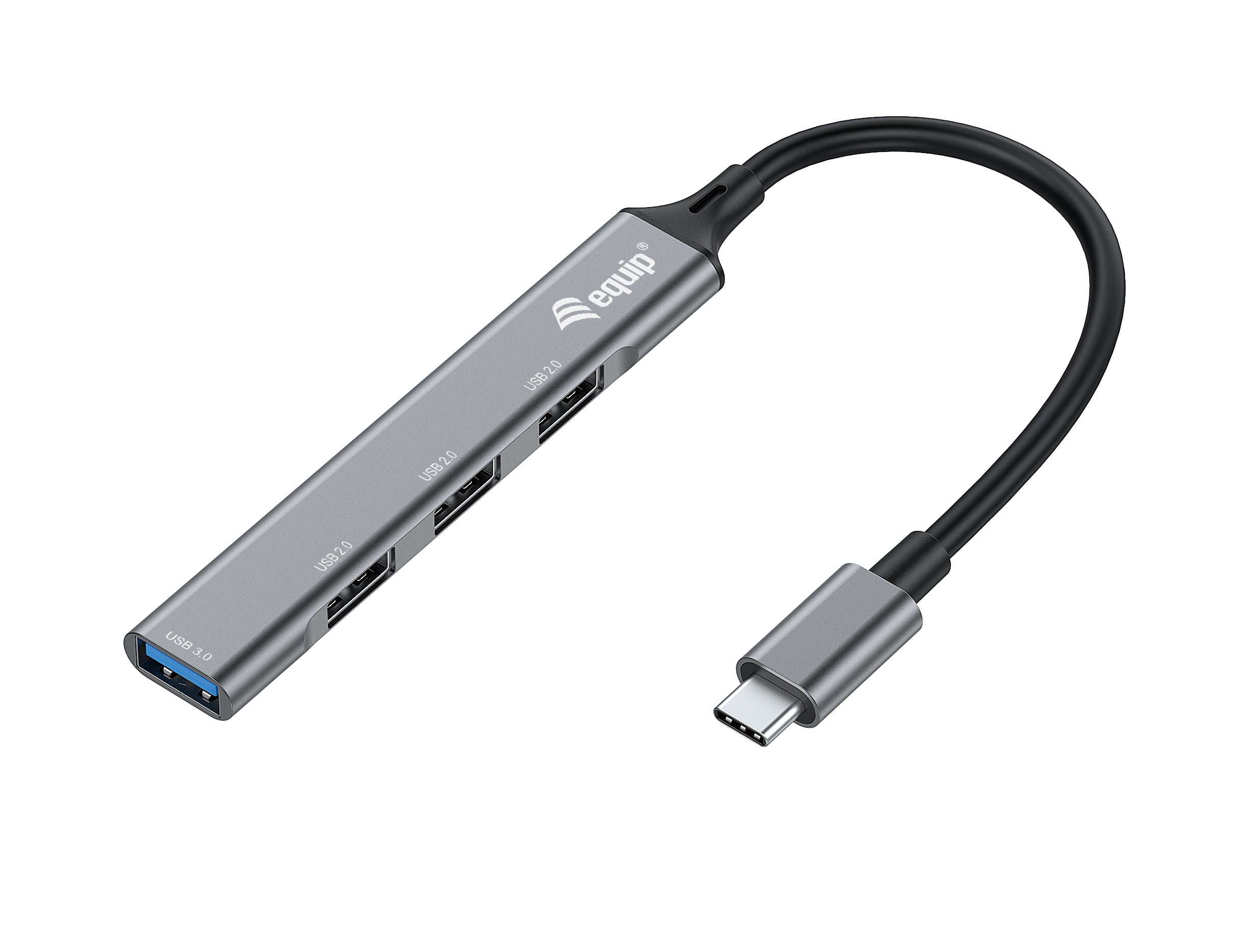Hub USB-C 4 Ports Equip 12896107101 Aluminium