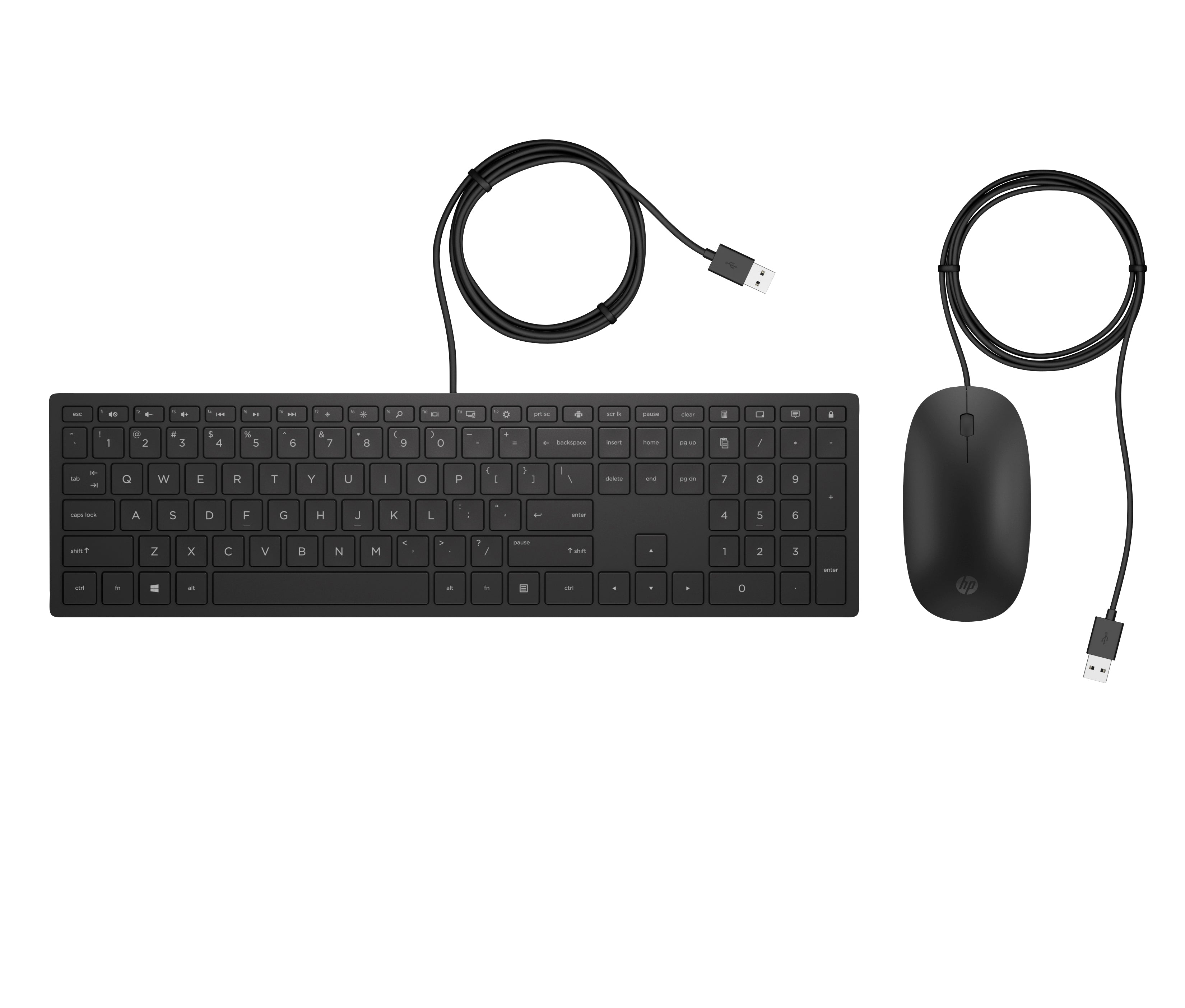 HP Pavilion 400 - Ensemble clavier et souris - USB - Français - noir de jais