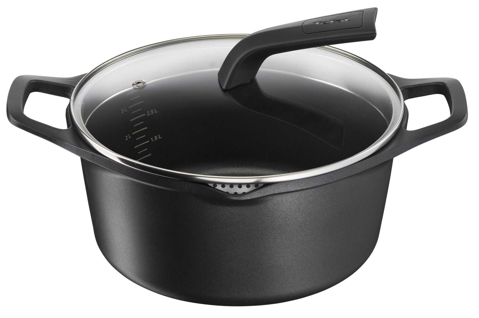 Casserole avec Couvercle Tefal E2494644 Noir Ø 24 cm