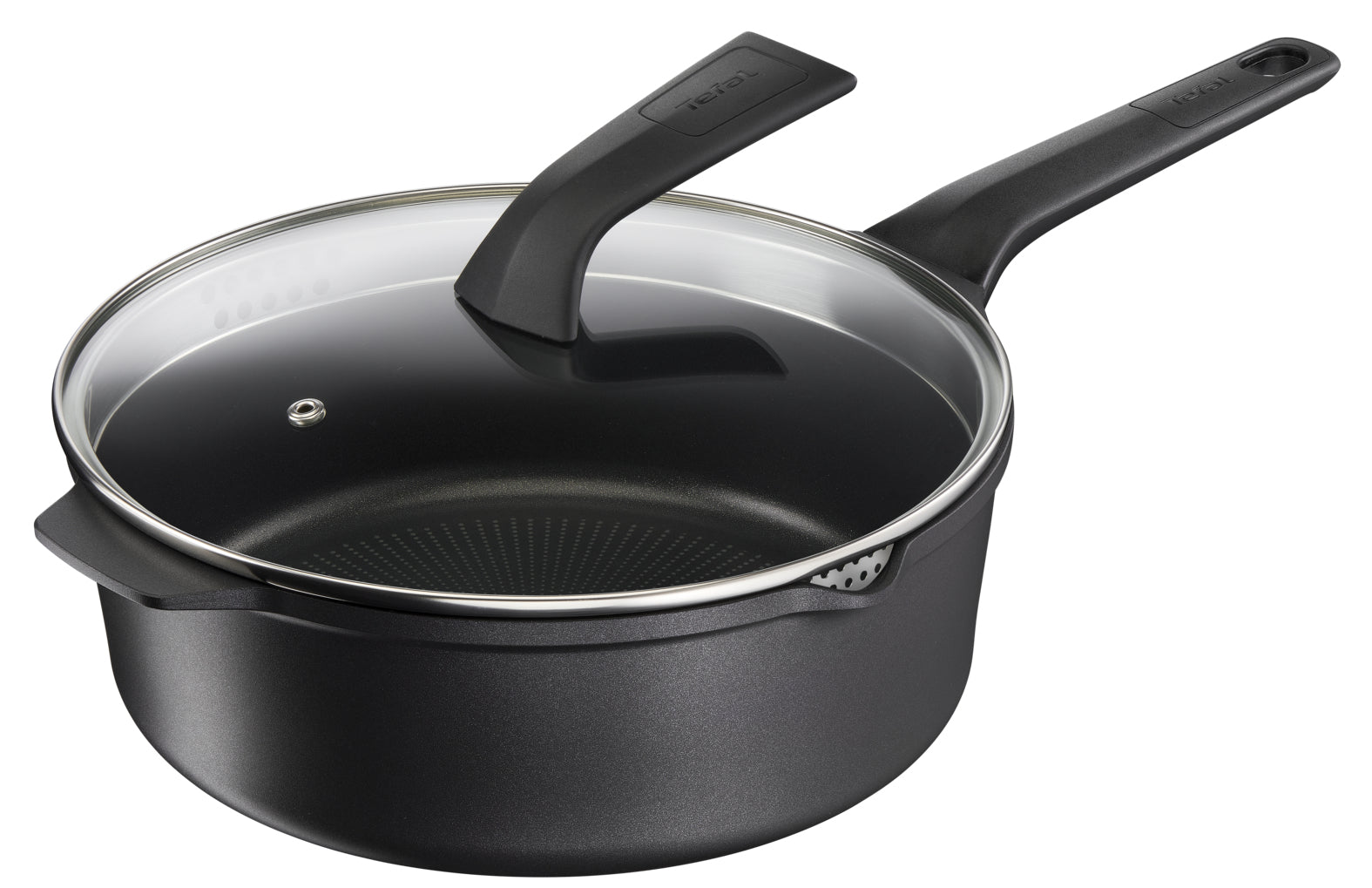 Casserole avec Couvercle Tefal E2493344 Noir 2 Pièces