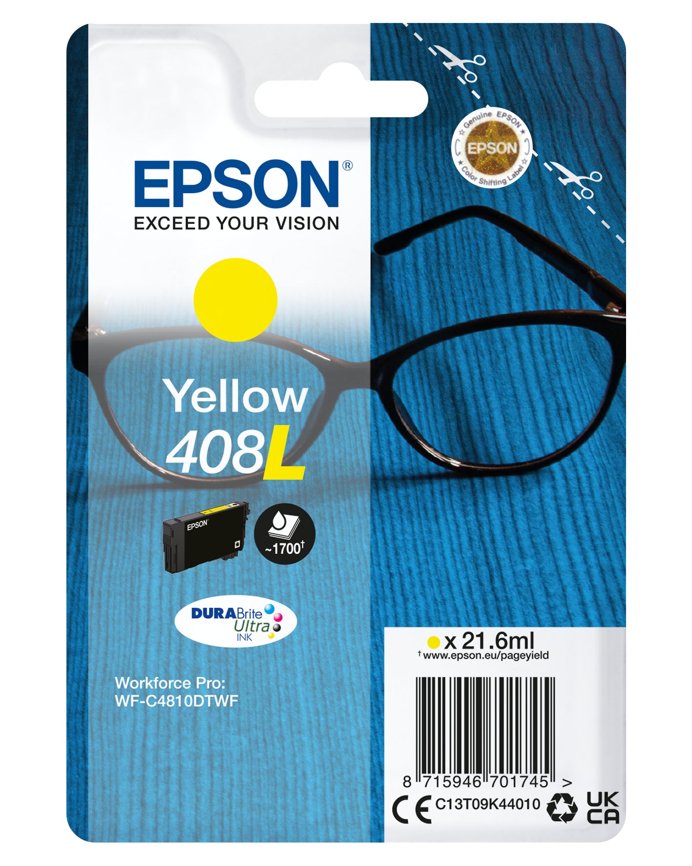 Cartouche d'encre originale Epson C13T09K44010 Jaune