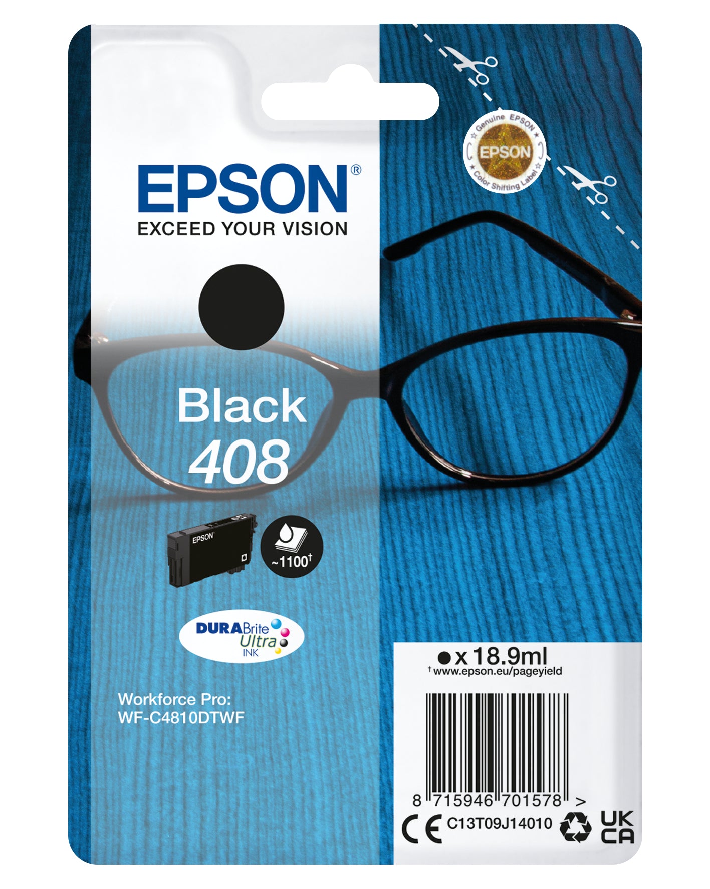 Cartouche d'encre originale Epson 408 Noir