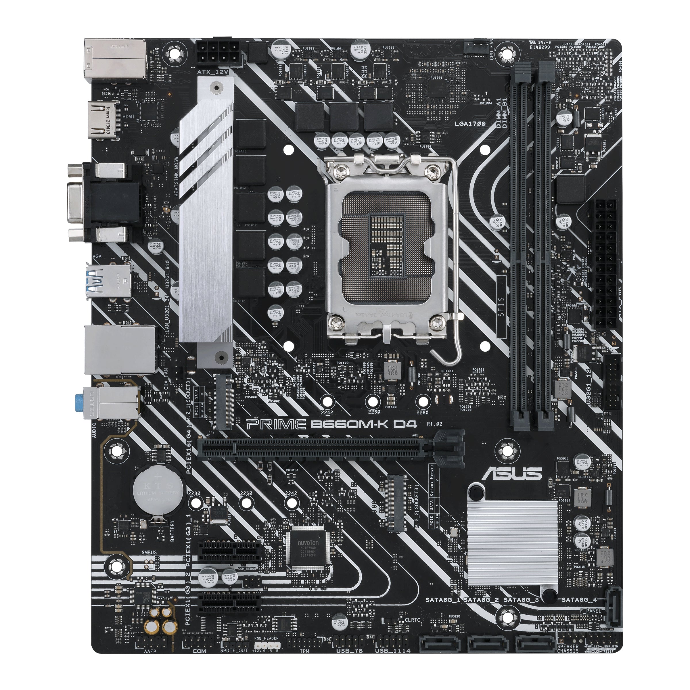 Carte Mère Asus Prime B660M-K D4 (Intel LGA 1700)