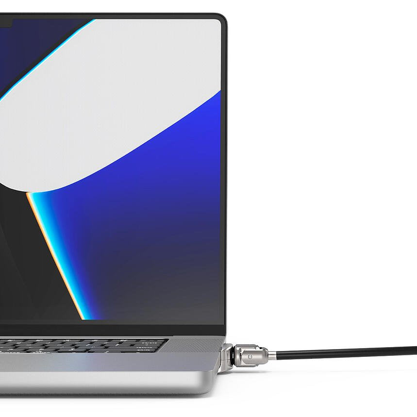 Compulocks Ledge Lock Adapter for MacBook Pro 16" M1, M2 & M3 with Keyed Cable Lock - Adaptateur à fente de verrouillage pour la sécurité - avec serrure à clé - pour Apple MacBook Pro 16 (M1, M2)