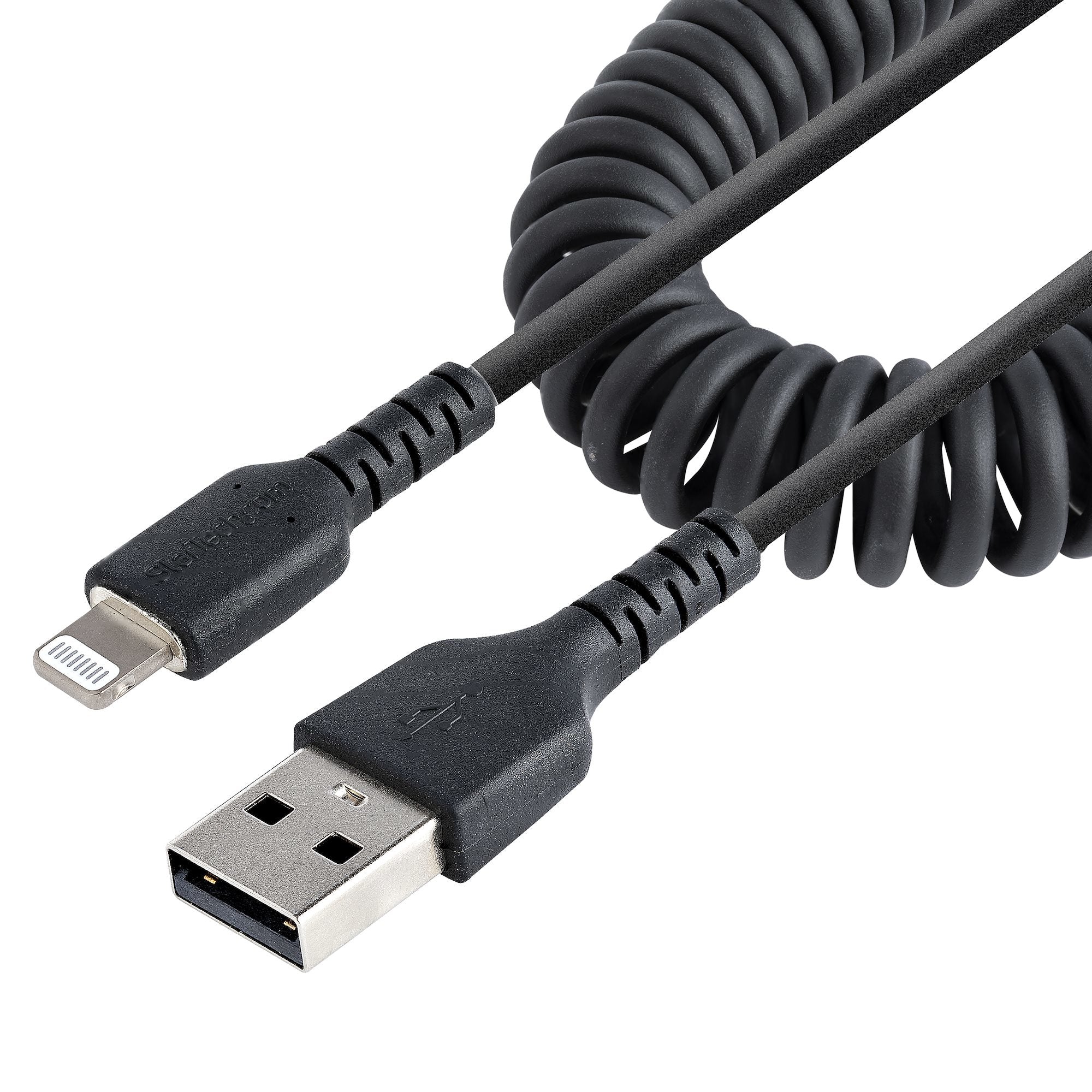 <p>Ce câble Lightning à USB A enroulé peut résister aux exigences quotidiennes de la charge et de la synchronisation de vos appareils mobiles. Il se contracte à 30cm, ce qui le rend compact et pratique à ranger.</p><h3>Construit pour une utilisation quo