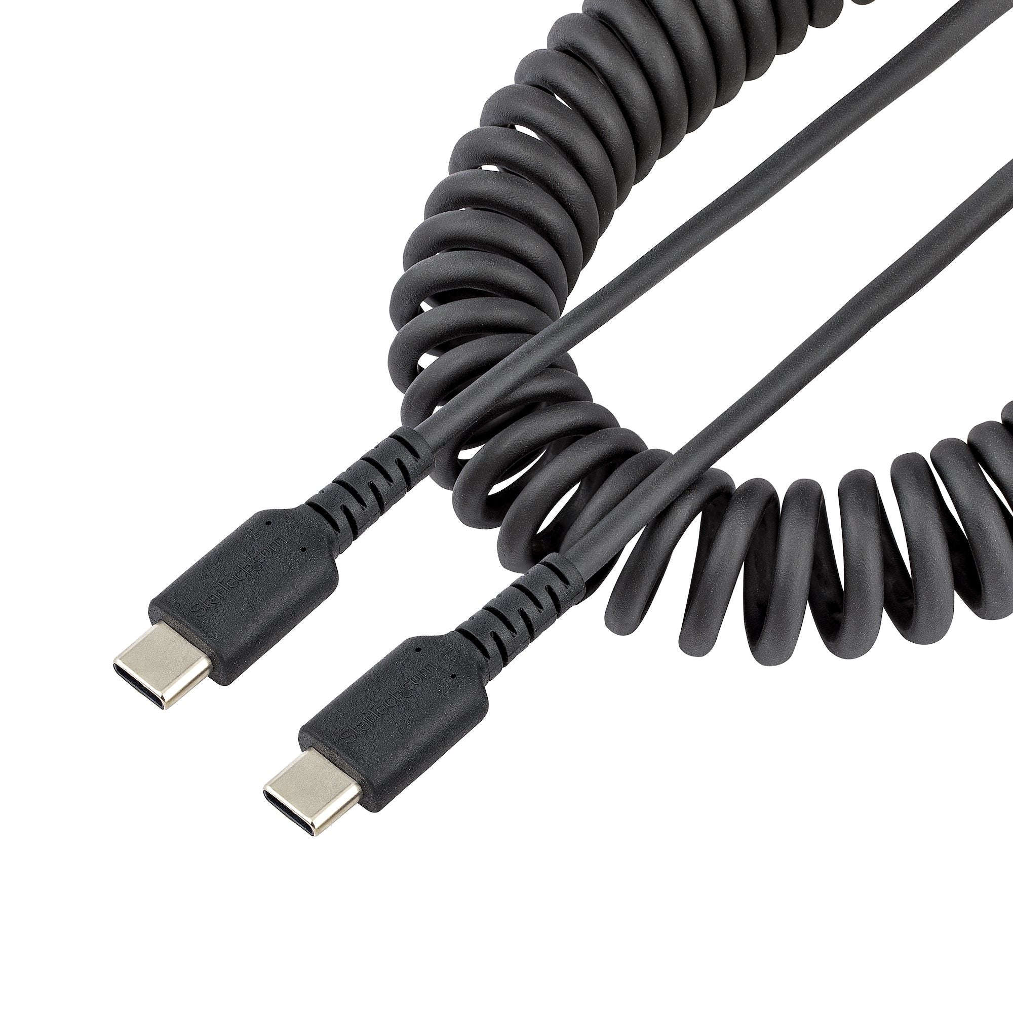 Ce câble USB C spiralé de 1m peut résister aux exigences quotidiennes de la charge et de la synchronisation de vos appareils mobiles. Il se contracte jusqu'à atteindre 38cm, ce qui le rend compact et pratique à ranger.<h3>Construit pour une utilisation