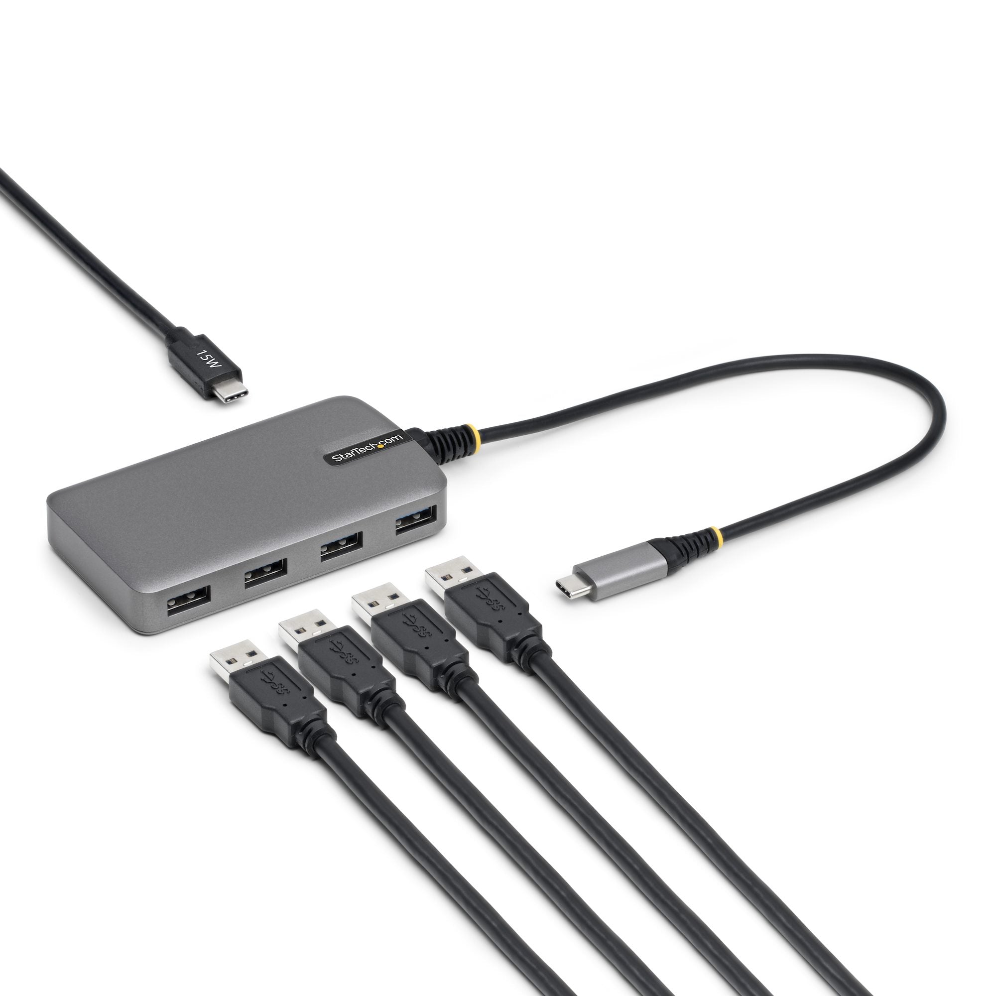 StarTech.com - Concentrateur (hub) - 4 x USB 3.2 Gen 1 + 1 x USB-C + 1 x USB-C 3.2 Gen 1 - de bureau