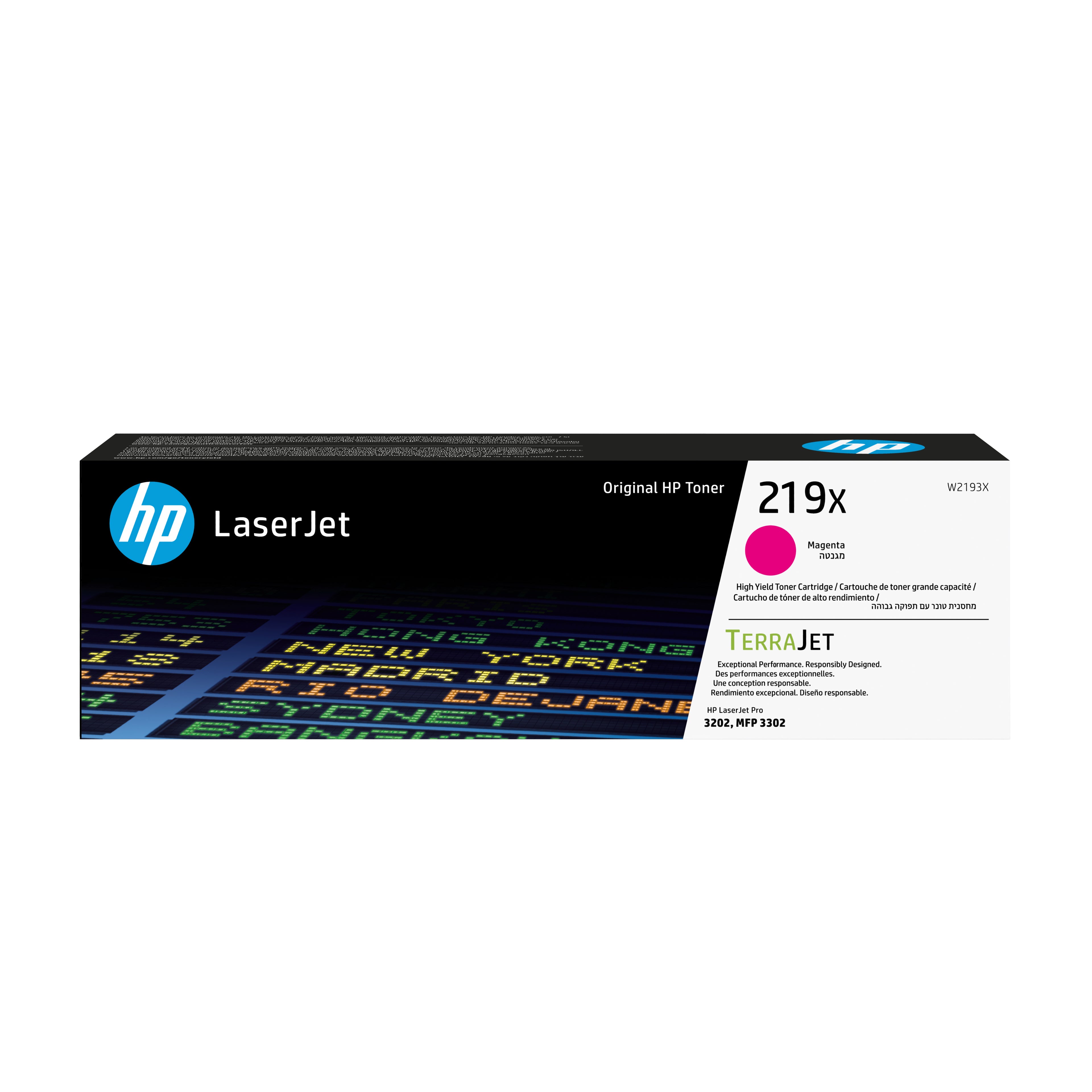 Toner original HP W2193X Magenta (1 Unité)