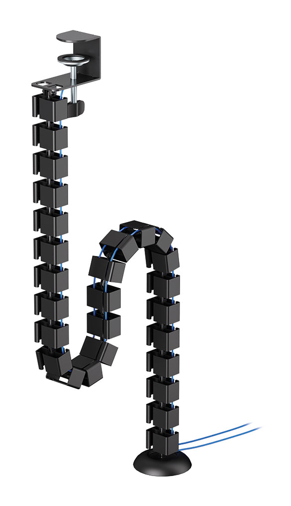 Neomounts - Colonne vertébrale de la gestion des câbles - clamp-on design, universal - noir