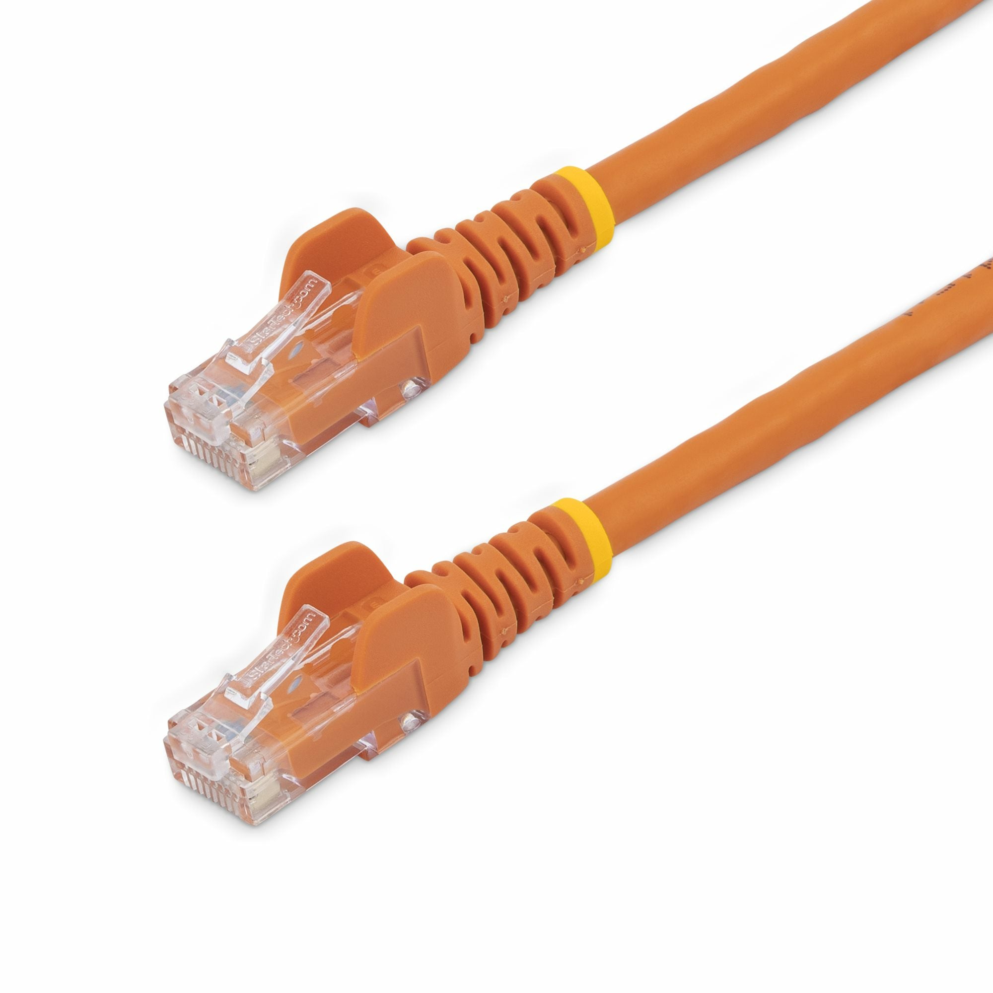 StarTech.com Câble réseau Cat6 Gigabit UTP sans crochet de 3m - Orange - Cordon de raccordement - RJ-45 (M) pour RJ-45 (M) - 3 m - UTP - CAT 6 - moulé, sans crochet - orange