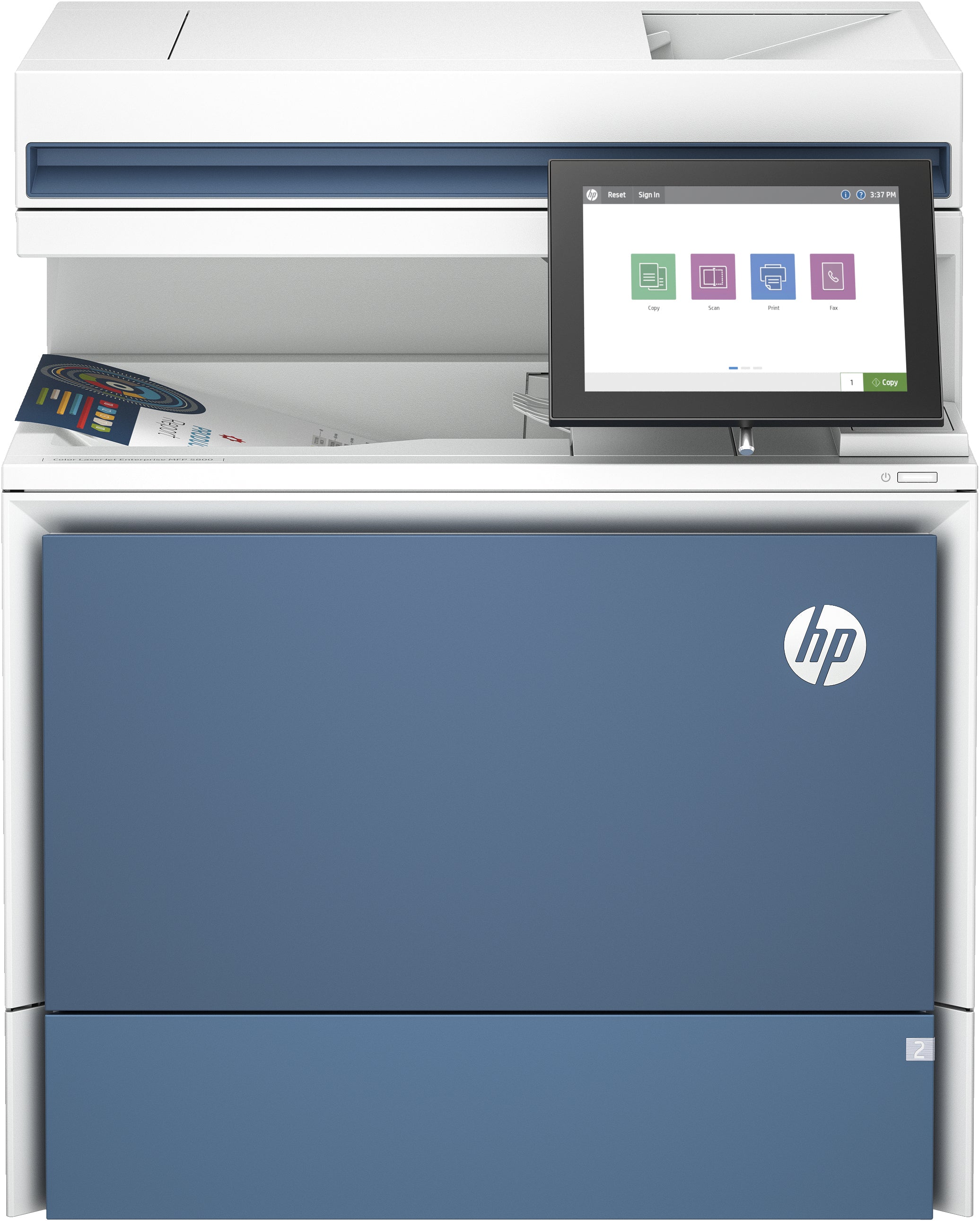 HP Color LaserJet Enterprise MFP 5800dn - Imprimante multifonctions - couleur - laser - Legal (216 x 356 mm) (original) - A4/Legal (support) - jusqu'à 43 ppm (copie) - jusqu'à 43 ppm (impression) - 650 feuilles - Gigabit LAN, USB 3.0, hôte USB 3.0, hôte U