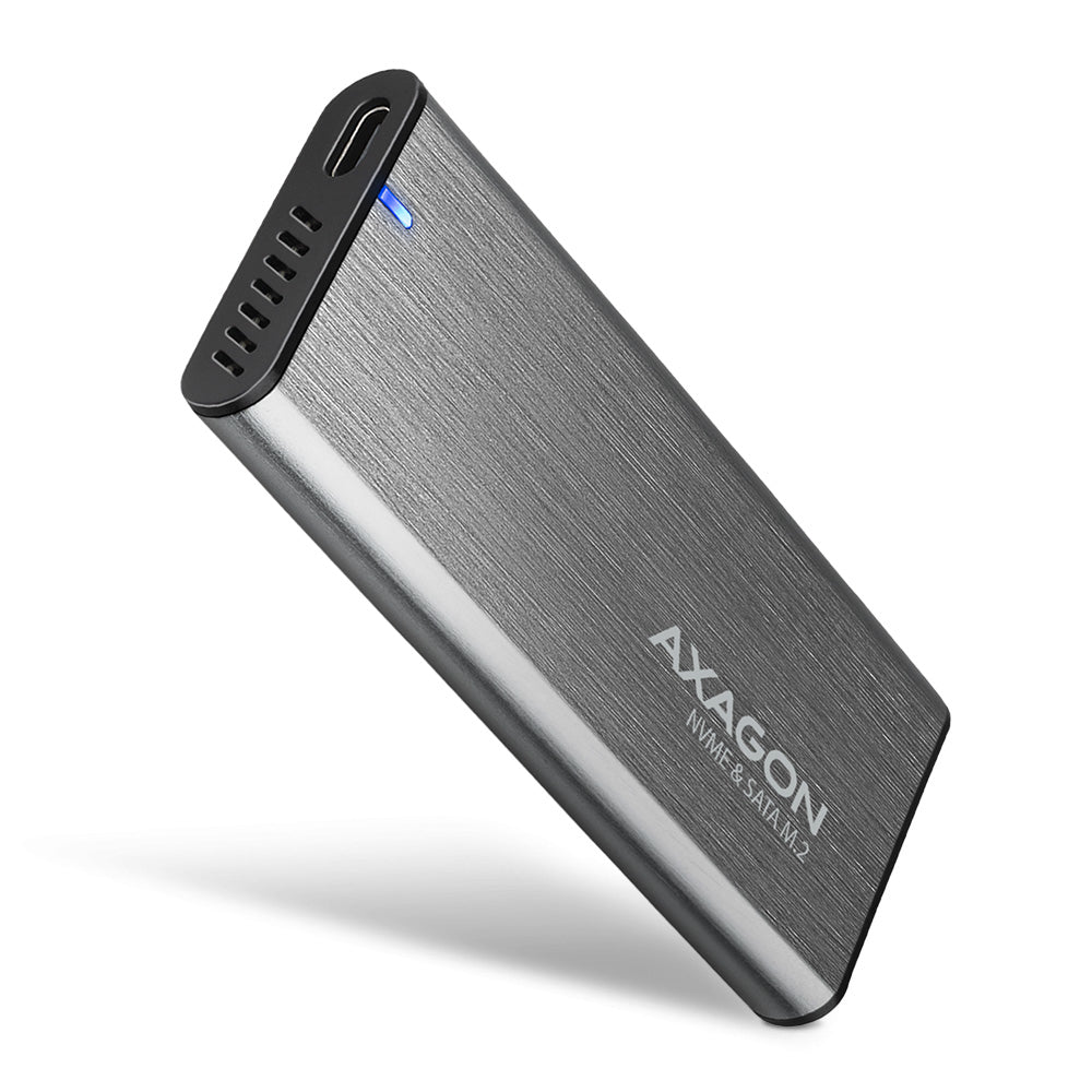 Boitier externe USB 3.2 Axagon EEM2-SG2 - S-ATA/NVMe M.2 Type 2280 (Argent)