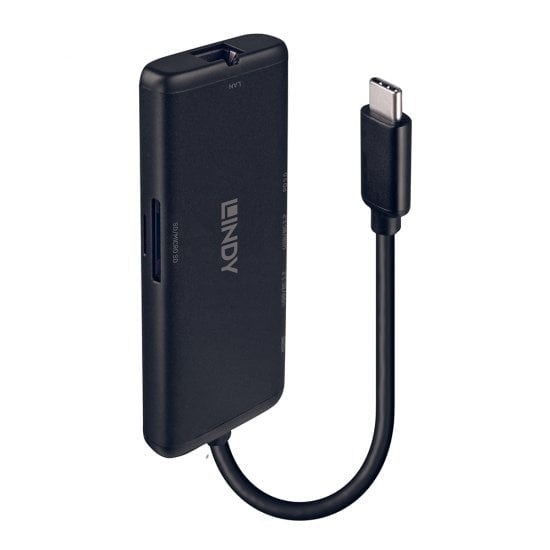 Station d'accueil portable USB-C 3.1 Lindy (Noir)