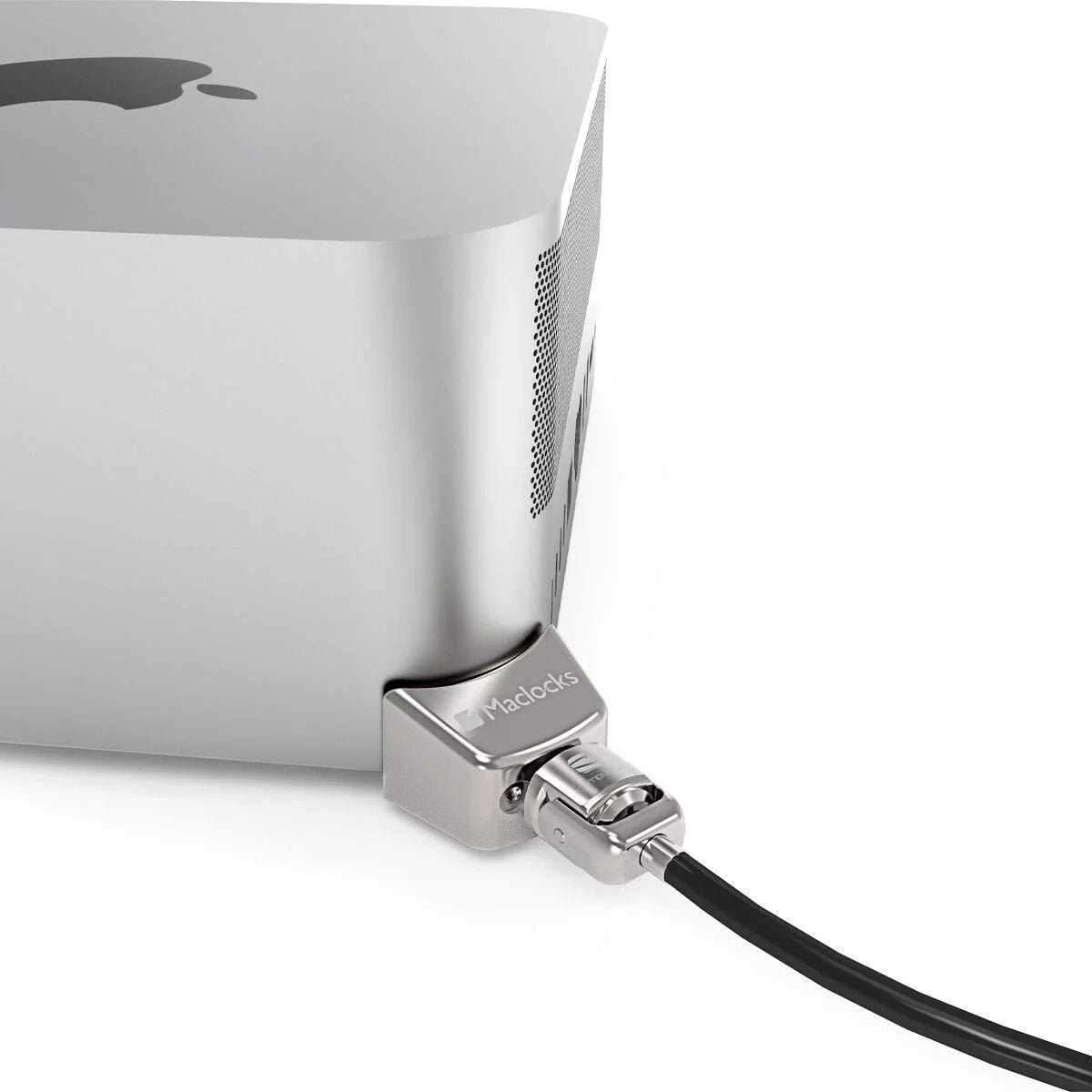 Compulocks Mac Studio Adaptateur de verrouillage Ledge avec câble antivol à clé argenté - Verrou de sécurité - pour Apple Mac Studio