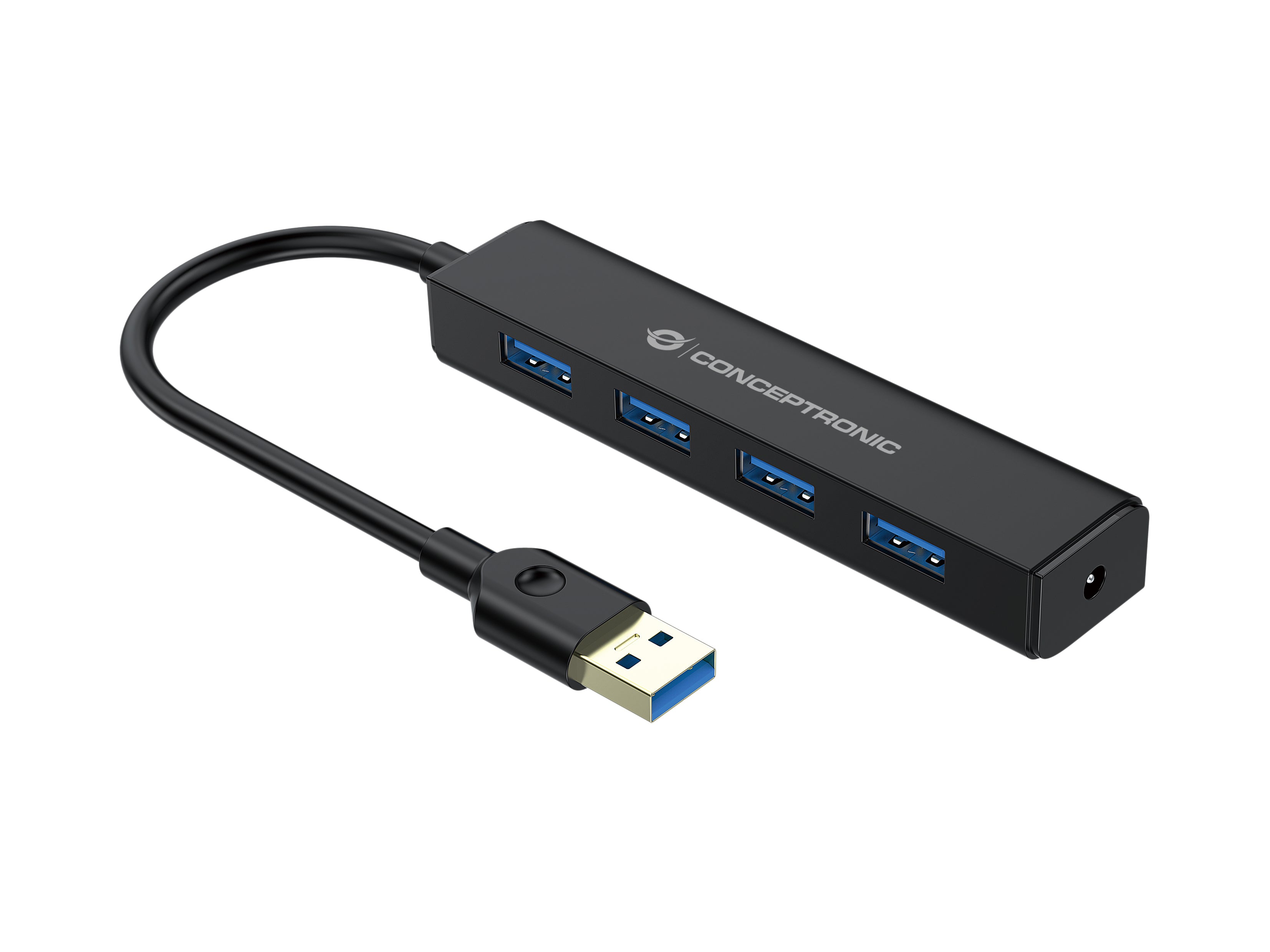 Hub USB Conceptronic C4PUSB3 Noir