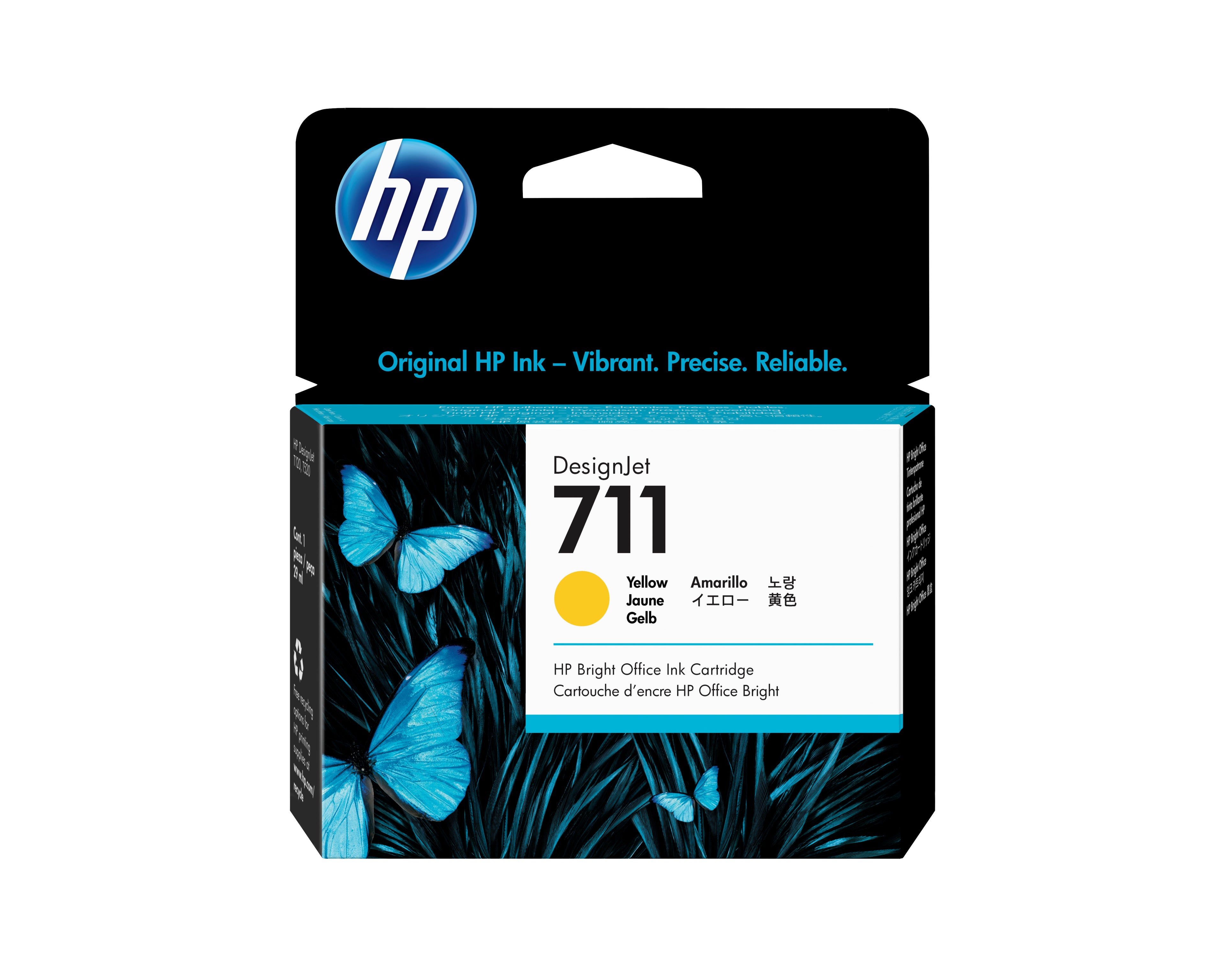 Cartouche d'encre originale HP 25663658 Jaune