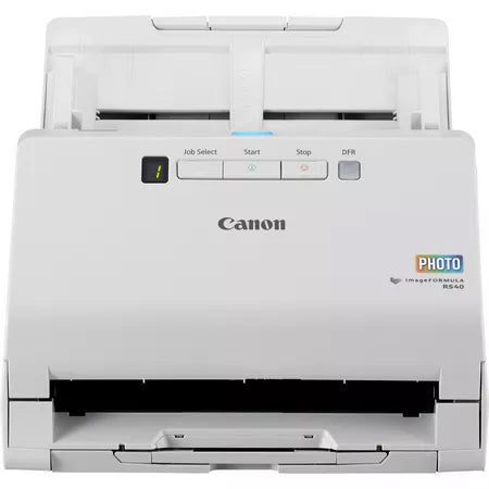 Canon imageFORMULA RS40 - Scanner de documents - CMOS / CIS - Recto-verso - 216 x 3000 mm - 600 dpi x 600 dpi - jusqu'à 40 ppm (mono) / jusqu'à 30 ppm (couleur) - Chargeur automatique de documents (60 feuilles) - USB 2.0