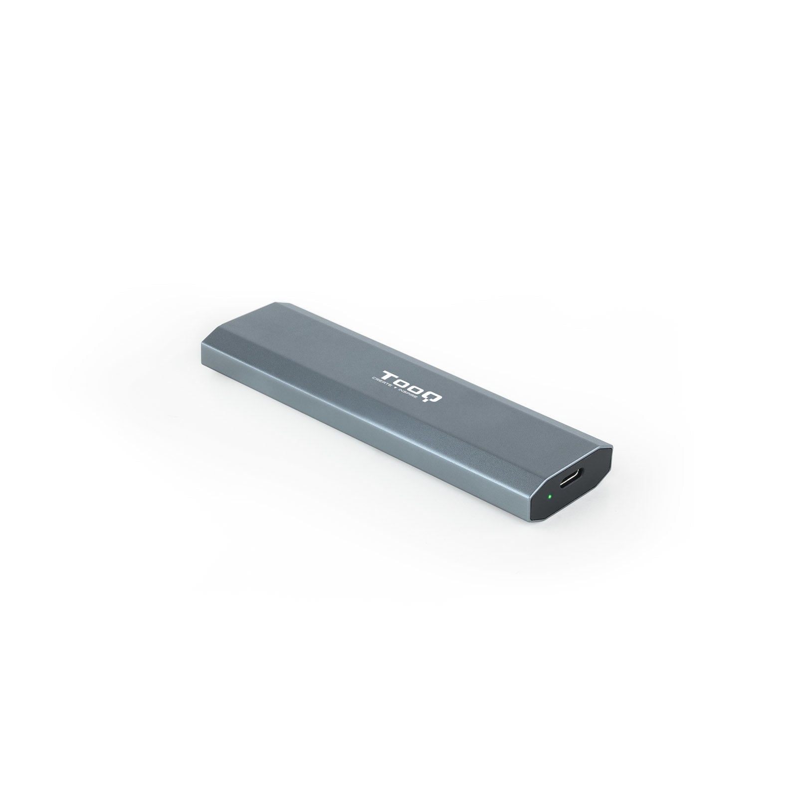 Boitier externe USB-C 3.2 Tooq Shura - S-ATA/NVMe M.2 Type 2280 (Gris)