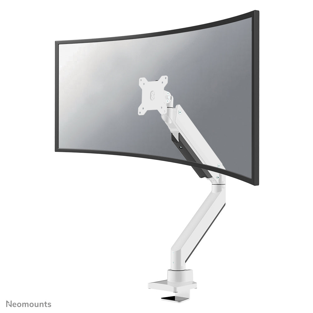 Neomounts NM-D775PLUS - Kit de montage - pleine action - pour Écran LCD - aluminium - blanc - Taille d'écran : 10"-49" - pinces montables, oeillet, montrable sur bureau