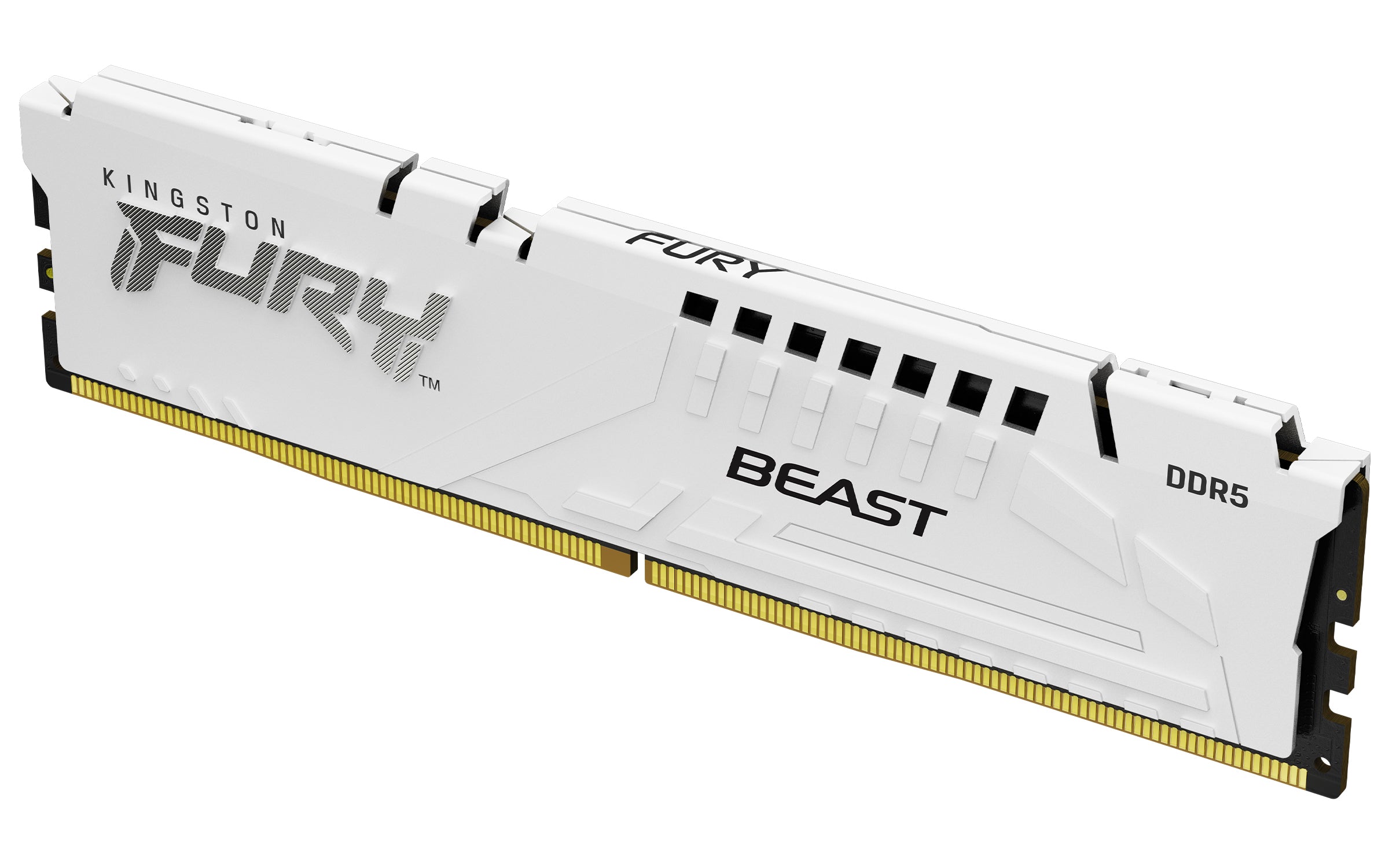 Barrette mémoire 32Go DIMM DDR5 Kingston Fury Beast 5600MHz (Blanc)