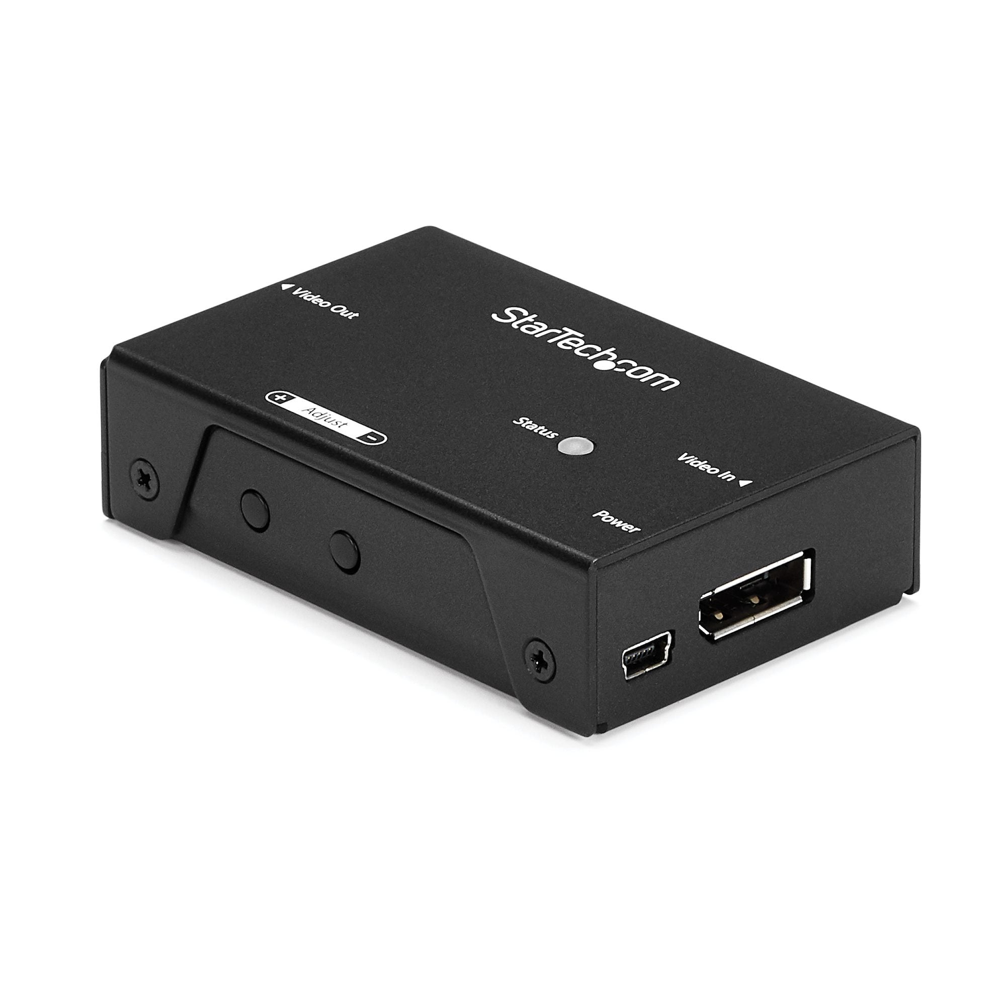 StarTech.com Extendeur vidéo Displayport jusqu'à 19,8 m - Amplificateur de signal DP - Répéteur DisplayPort - 4K 60 Hz - Prolongateur audio/vidéo - jusqu'à 20 m