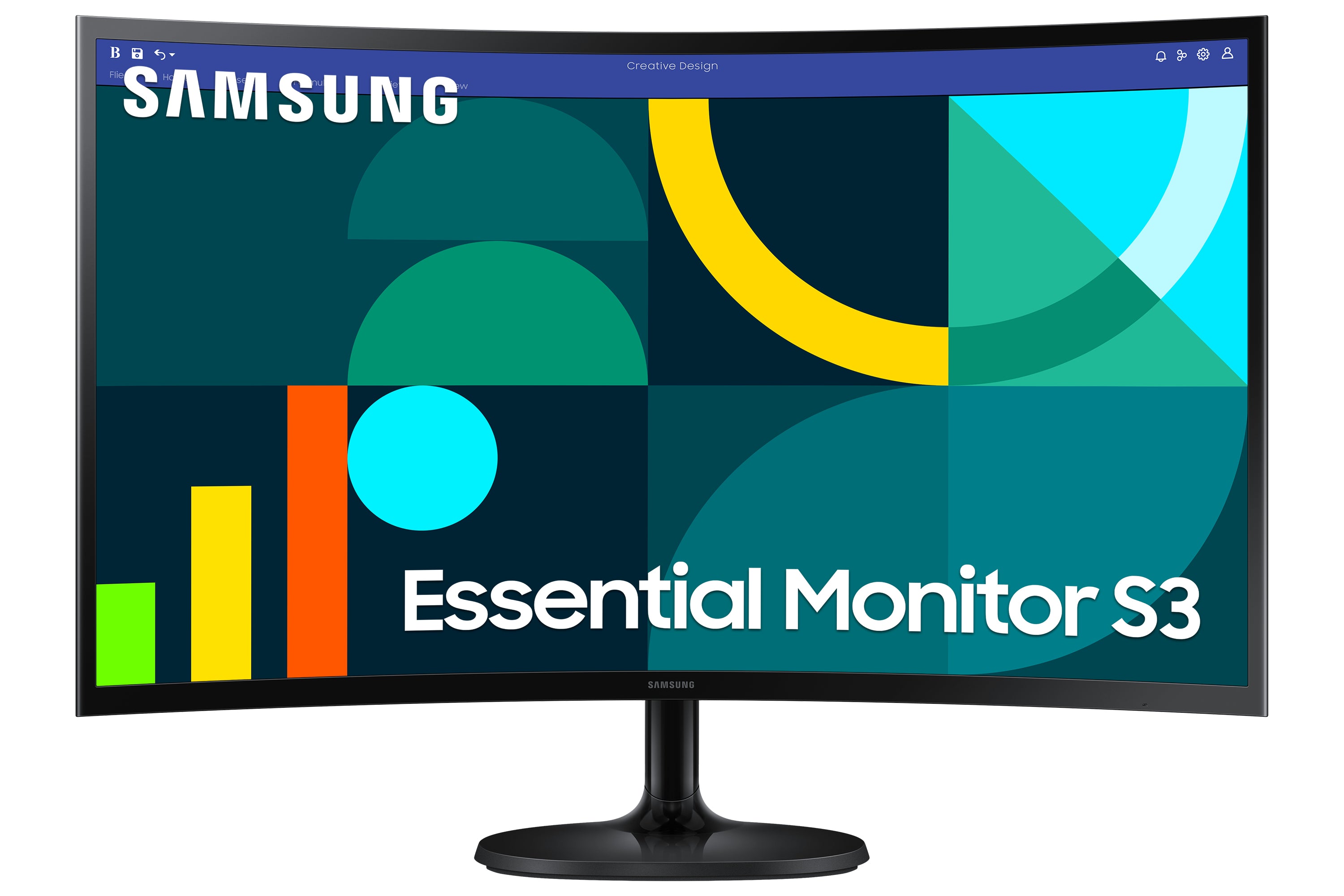 Ecran incurvé 27" Samsung Essential S3 S36GD Full HD 100Hz (Noir)