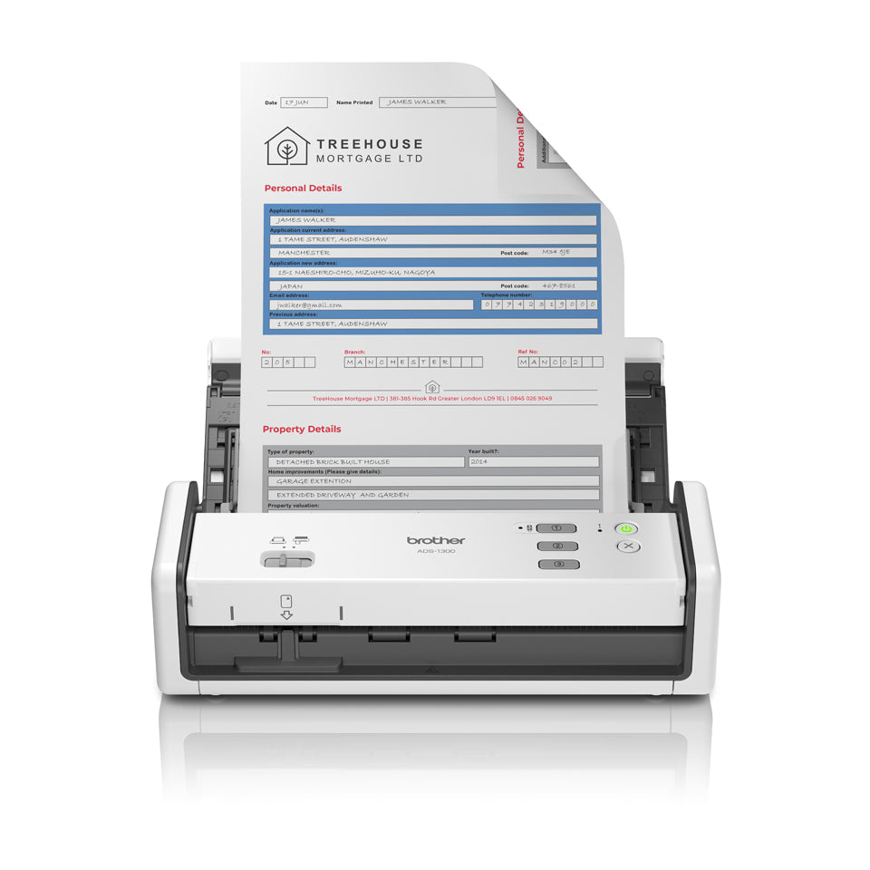 Scanner Portable Brother ADS1300 6-20 ppm