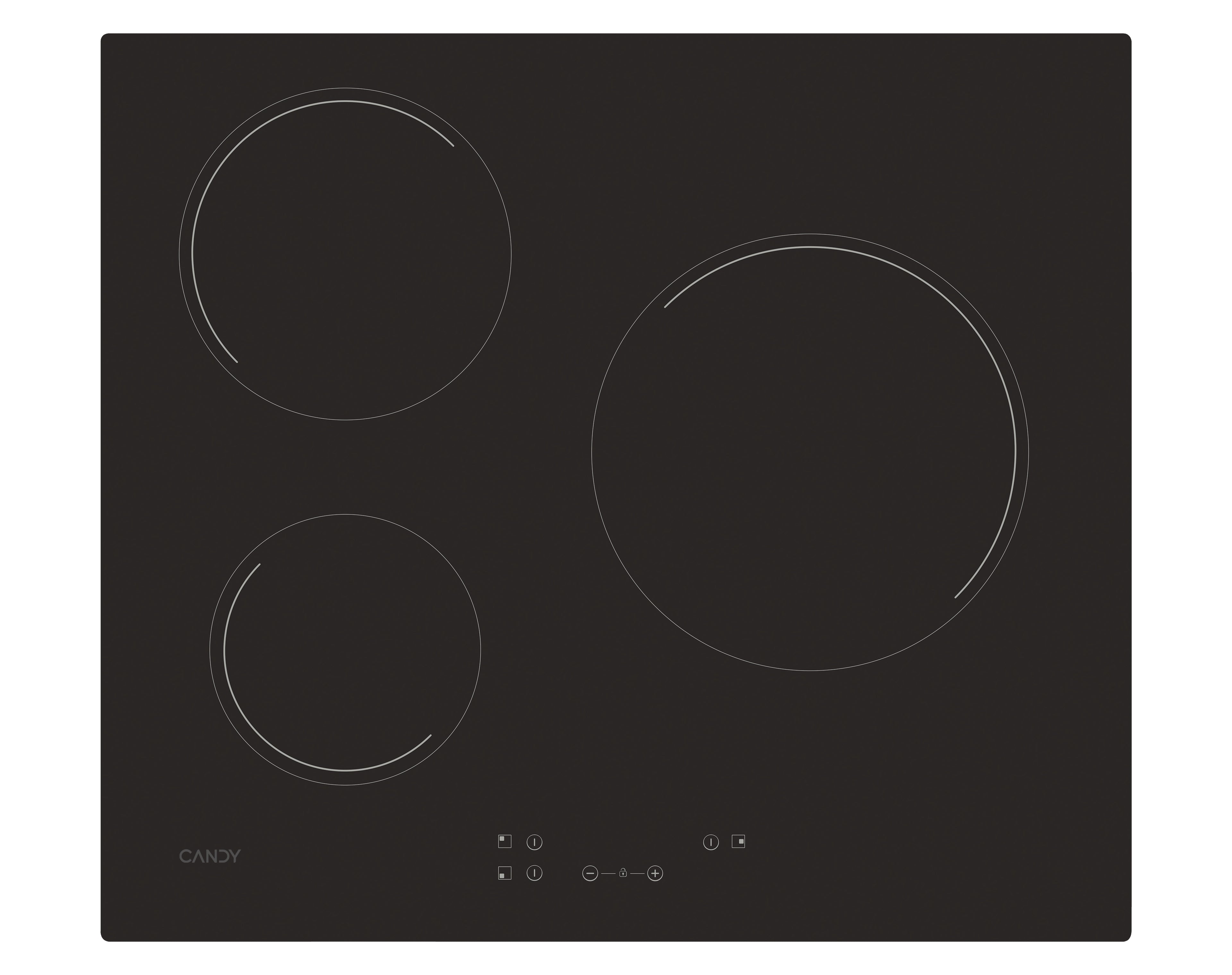 Plaques Vitro-Céramiques Candy CH63CC/4U2 60 cm 5500 W