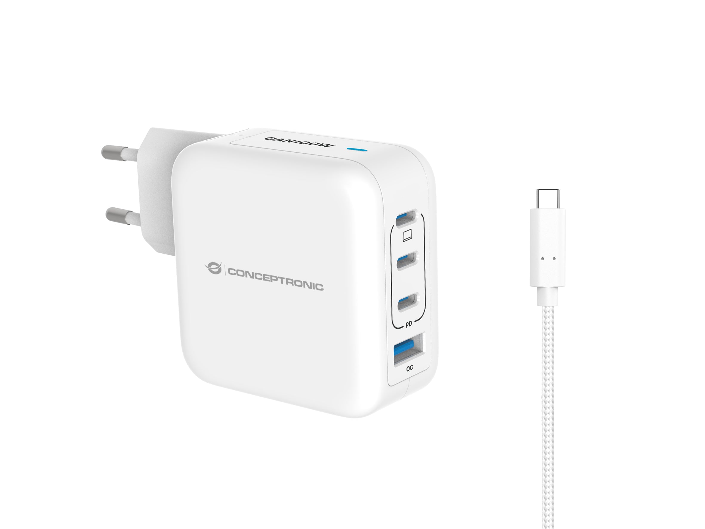 Chargeur mural Conceptronic 120550803101 Blanc 100 W