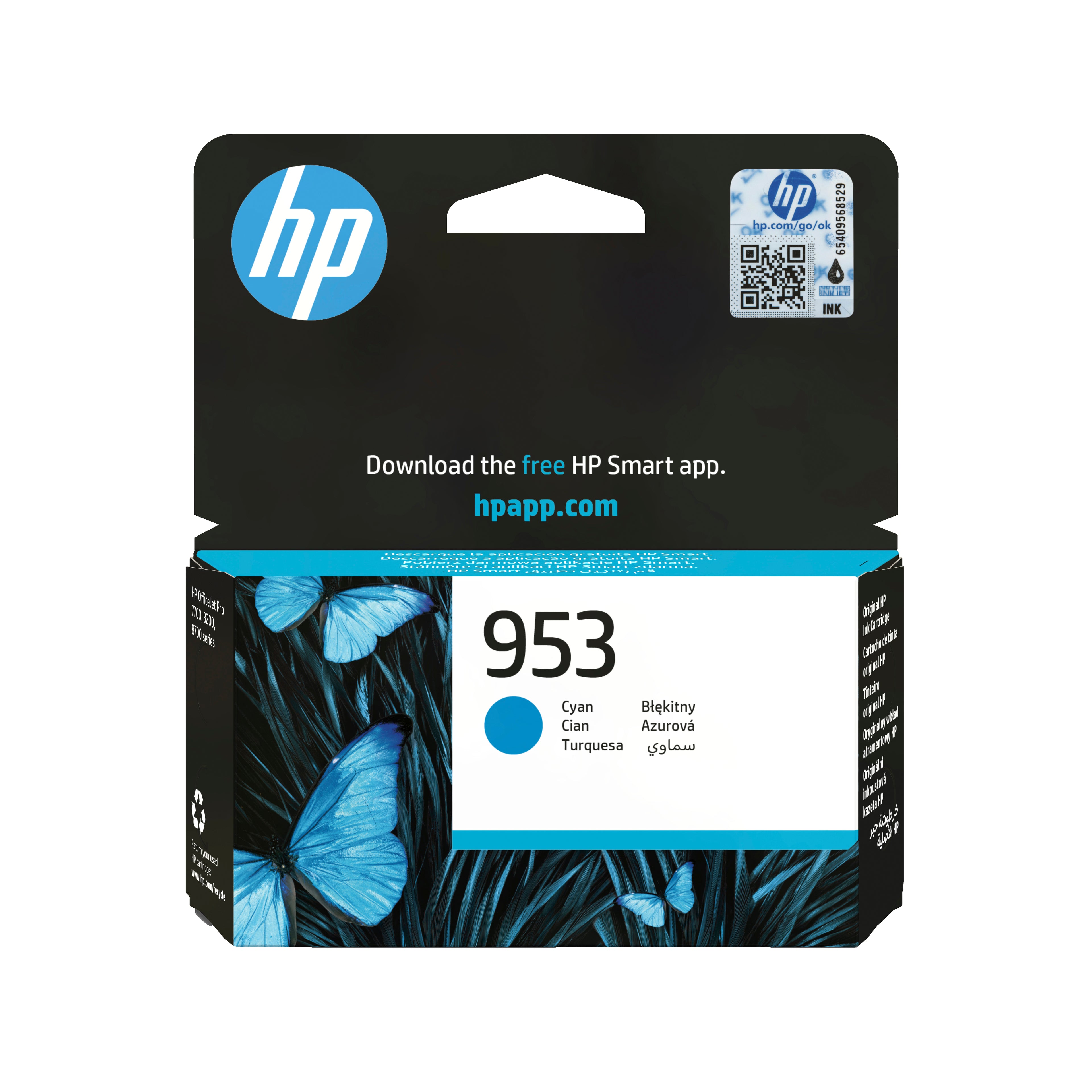 Cartouche d'encre originale HP F6U12AE#BGX Cyan