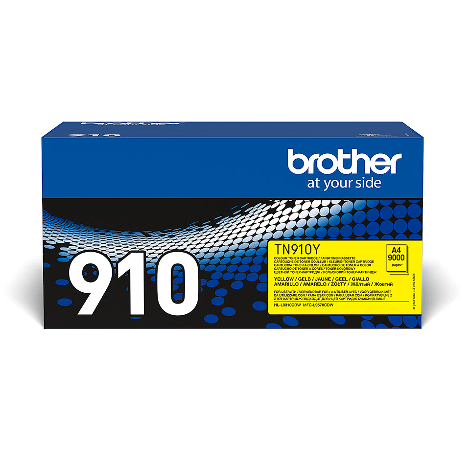 Brother TN910Y - Ultra Jumbo - jaune - original - cartouche de toner - pour Brother HL-L9300, HL-L9310, MFC-L9570