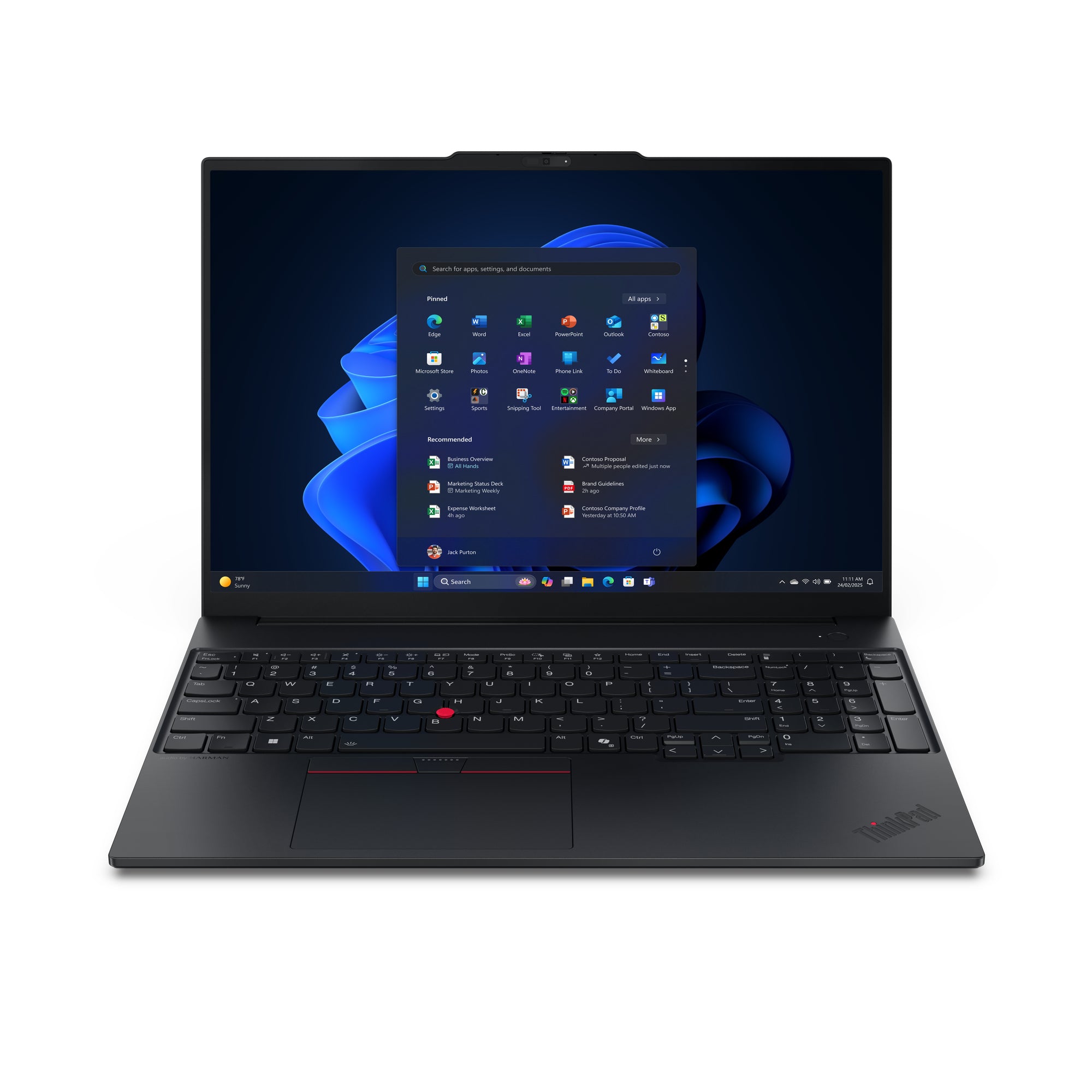 Lenovo ThinkPad E16 Gen 3 21TF - Intel Core 5 - 210H / jusqu'à 4.8 GHz - Win 11 Pro - Intel Graphics - 16 Go RAM - 512 Go SSD TCG Opal Encryption 2, NVMe - 16" IPS 1920 x 1200 - Gigabit Ethernet - Wi-Fi 6E, Bluetooth - noir - clavier : Français - avec 1 a