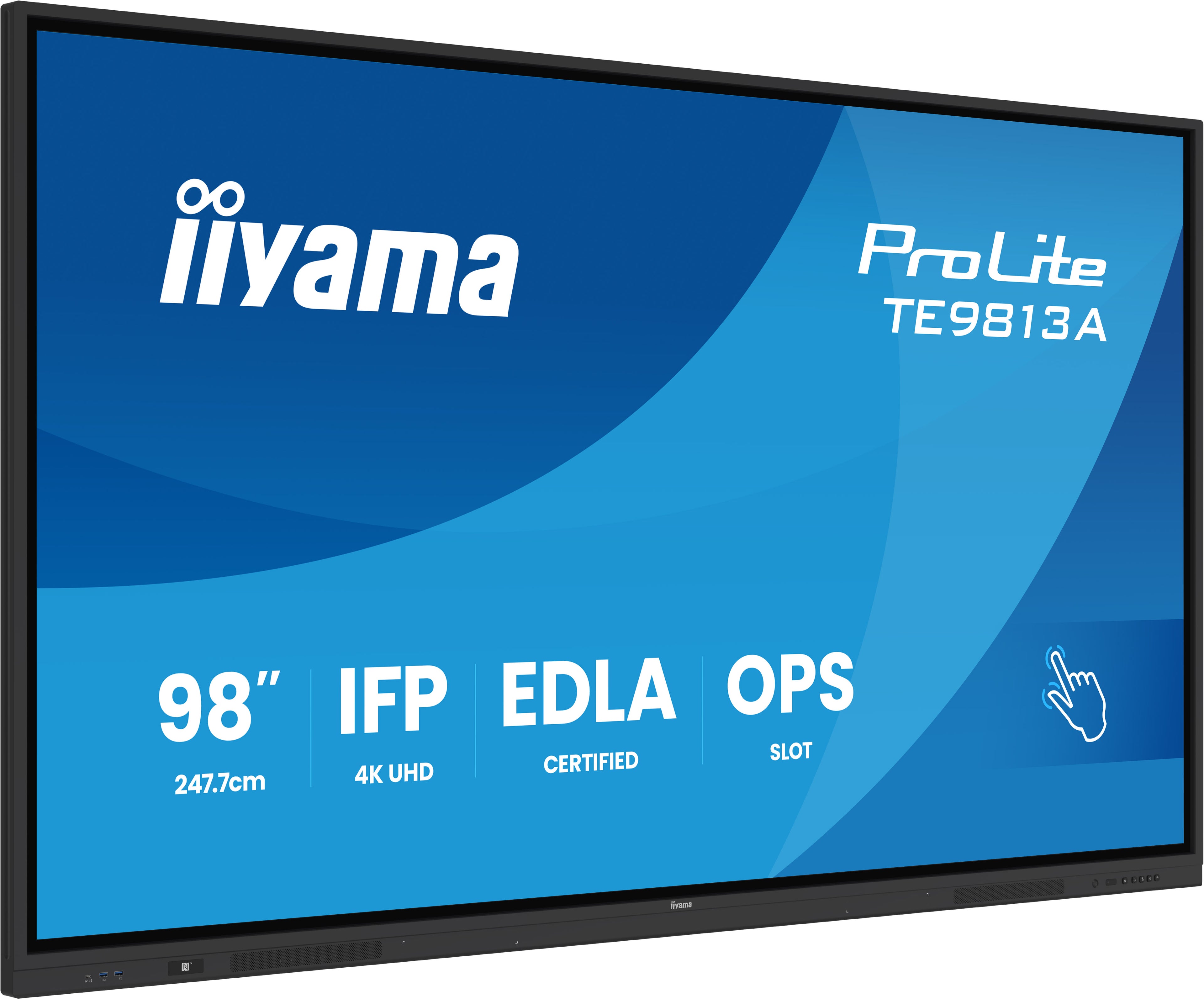 IIYAMA 247.7cm(98") TE9813A-B1AG 16:9 Touch 2xHDMI+USB-C+DP (Speditionsversand)
