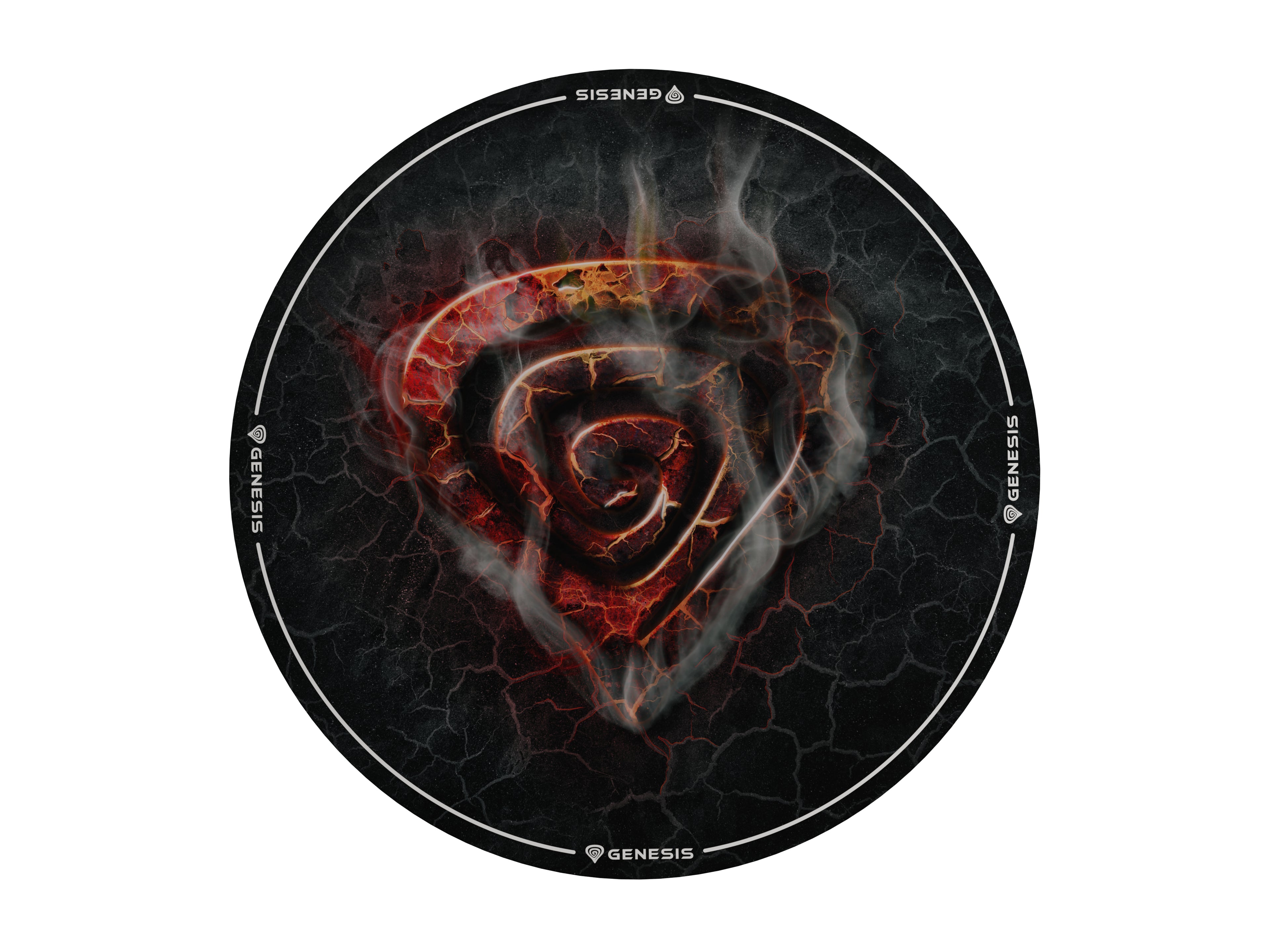 Tapis Gaming Genesis Tellur 400 - Lava Ø 100 cm Tissu Ronde