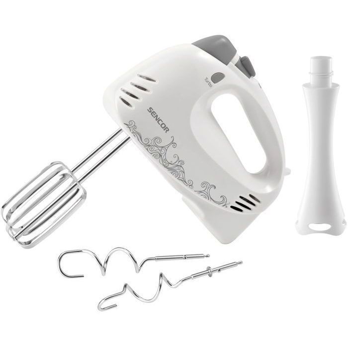 Batteur a main - SENCOR - SHM 5203-EUE3 - 400 W - 5 vitesses et Turbo pulse - Blanc