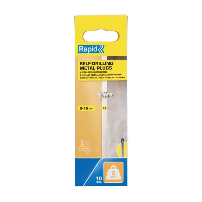 Chevilles et vis Rapid 5001558 M13 x 31 mm 10 Unités