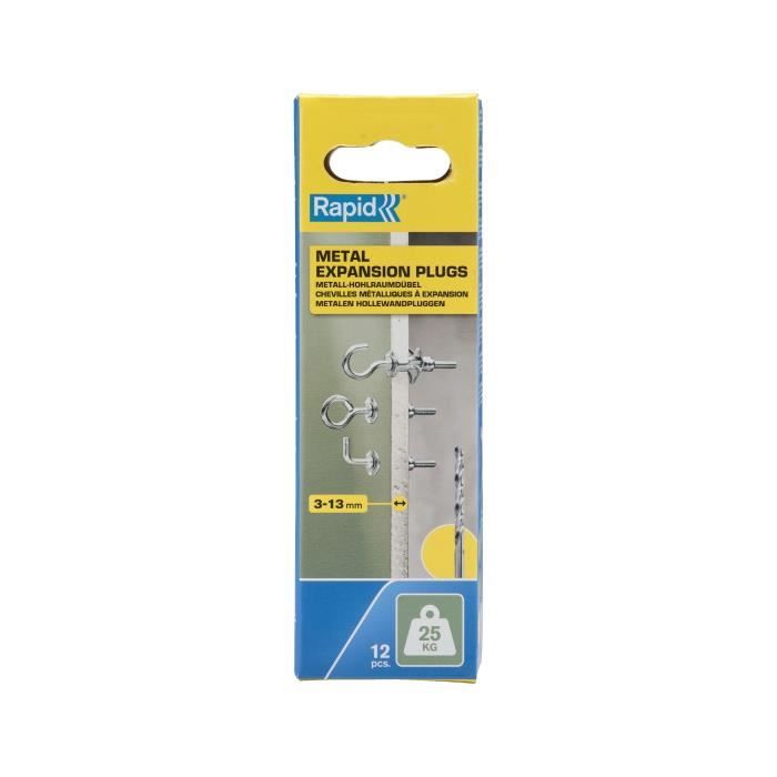 Chevilles et vis Rapid Ø 8 x 32 mm Métal Expansion 12 Unités
