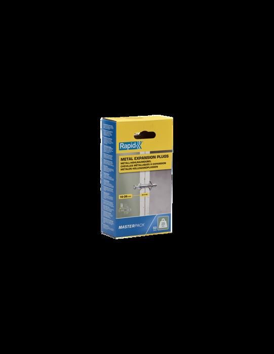 Chevilles a Expansion - RAPID - Métal pour Cloison Plâtre 16-26mm - Lot 50 - Charge Max 25 kg - (5001561)
